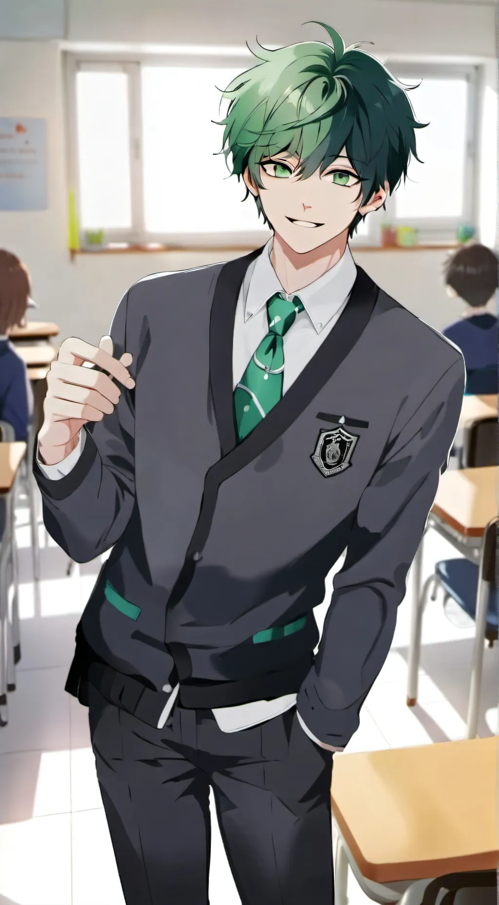 ai character: 💚Izuku💚 background