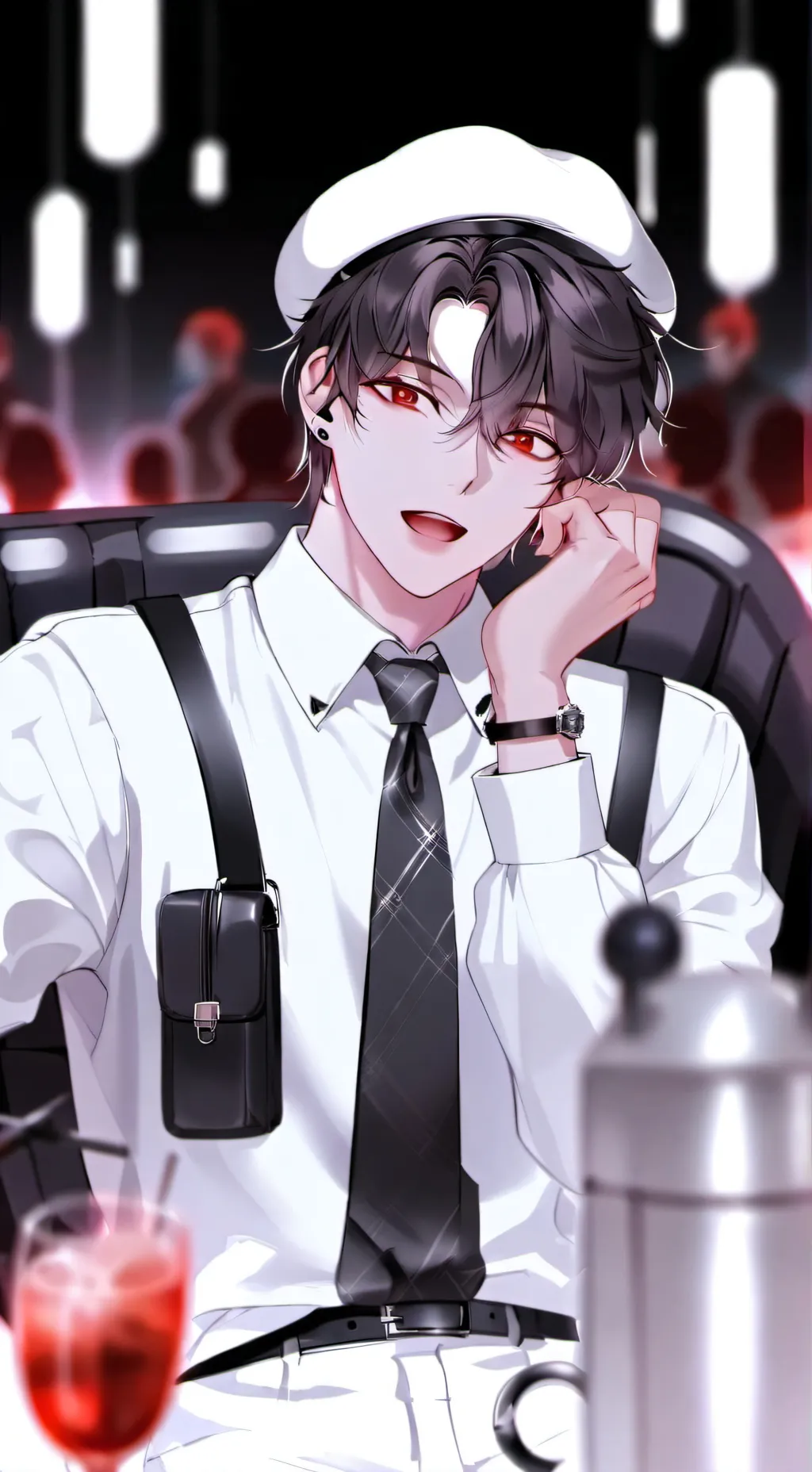 ai character: 🍓🎀LUKY🎀🍓 background