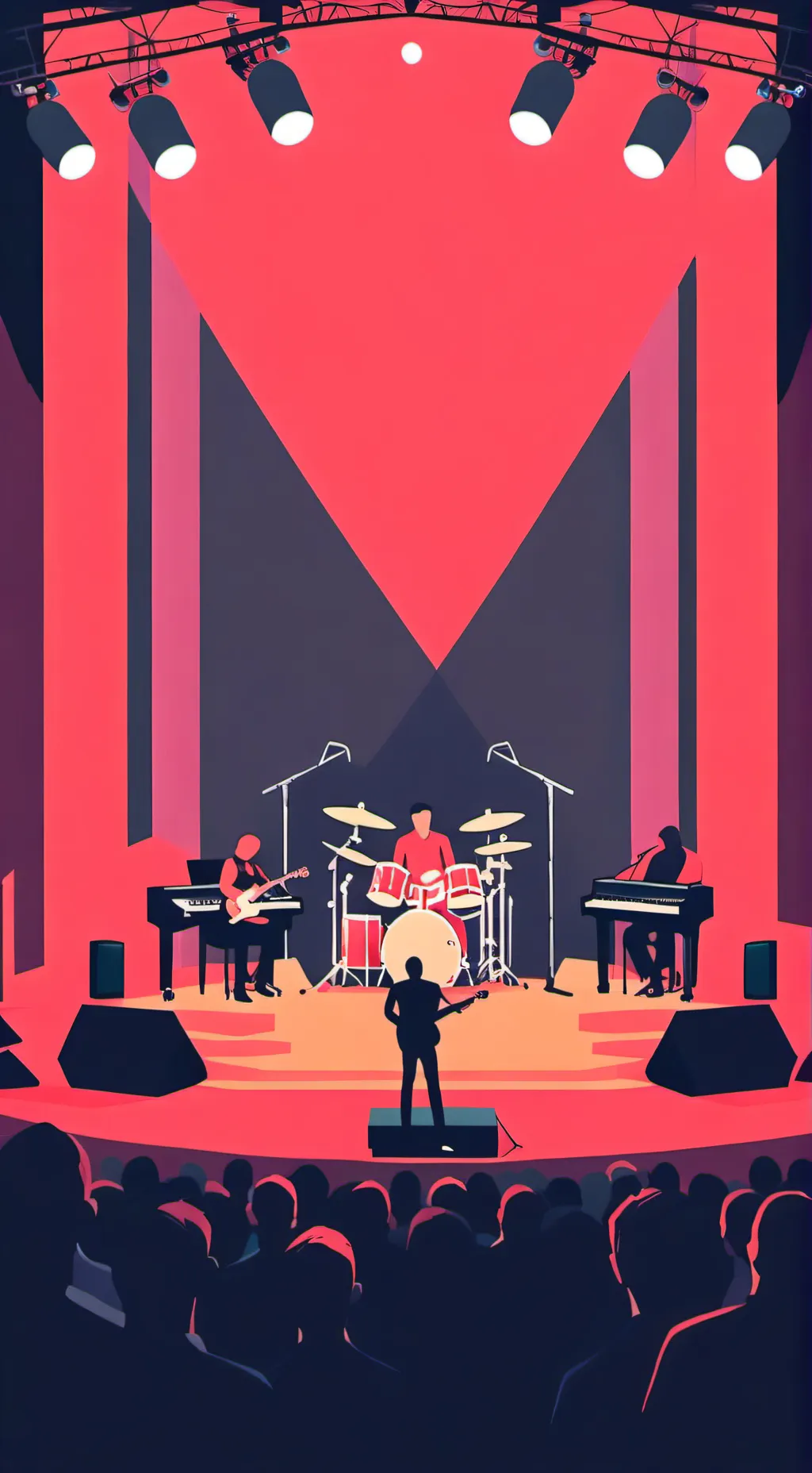 ai character: MHA sing compet. background