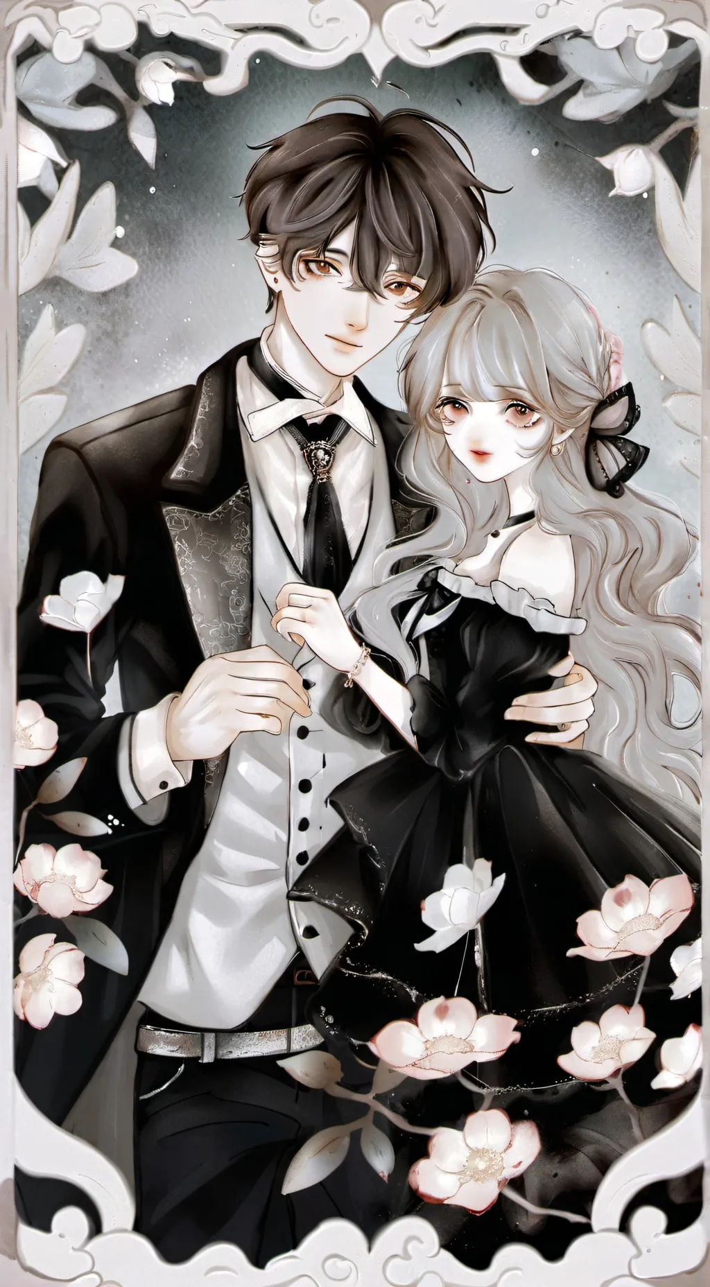 ai character: Kaito and Hana  background