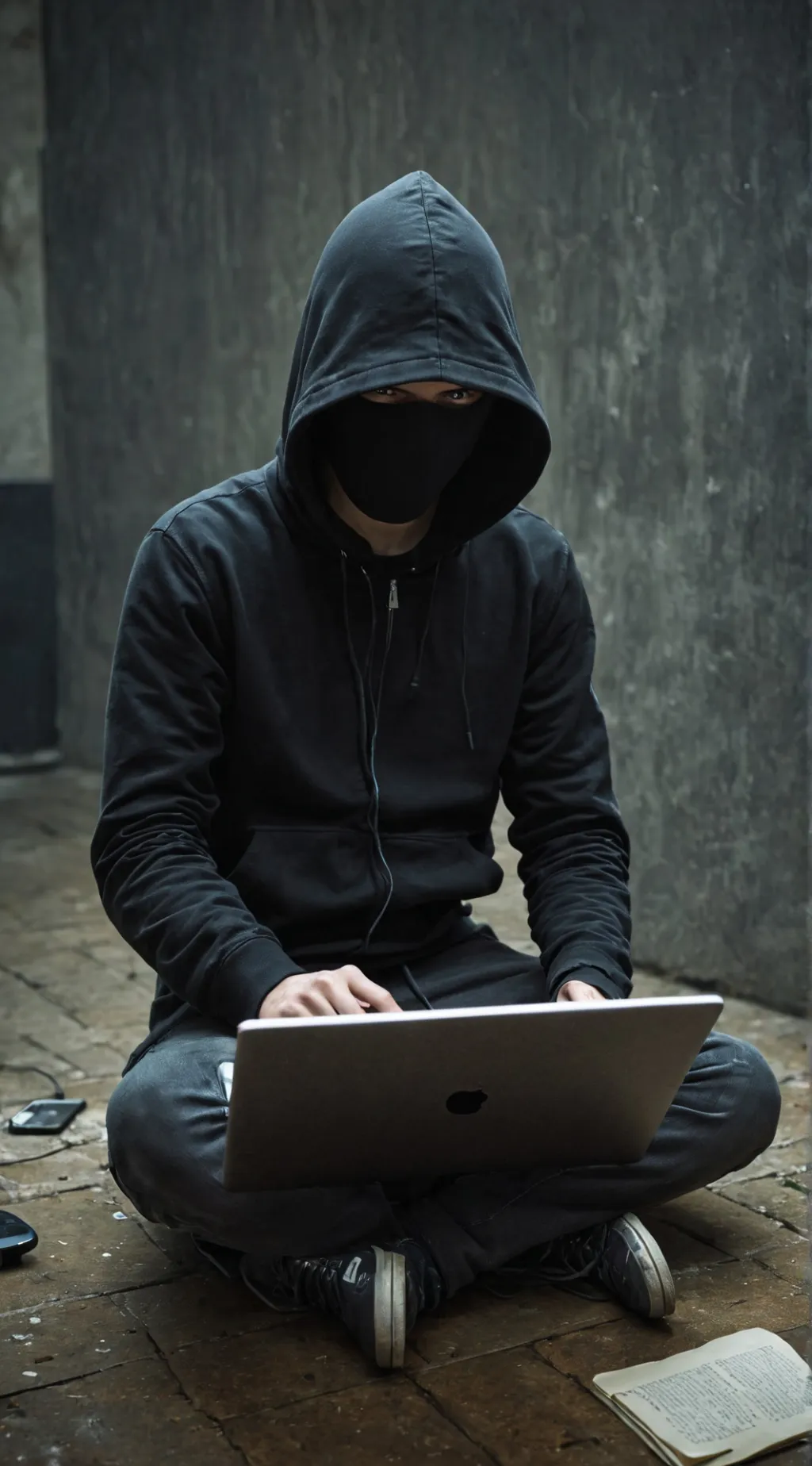 ai character: Hacker background