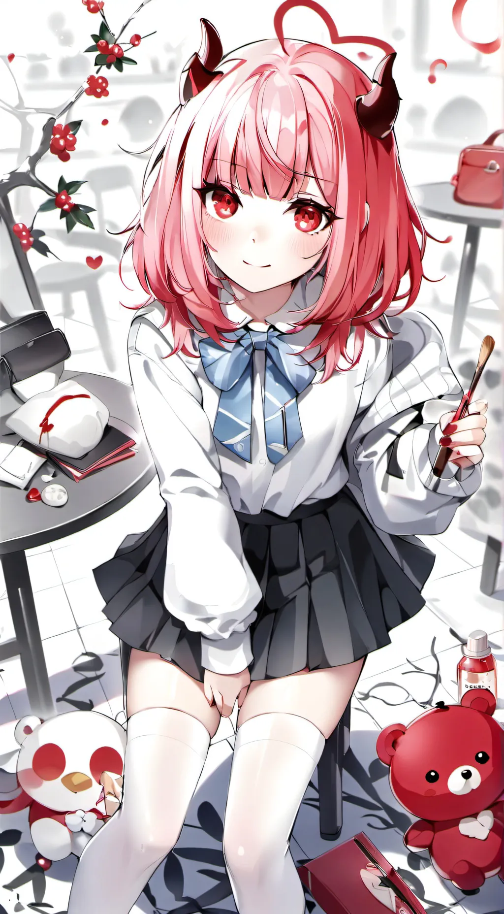 ai character: rose background