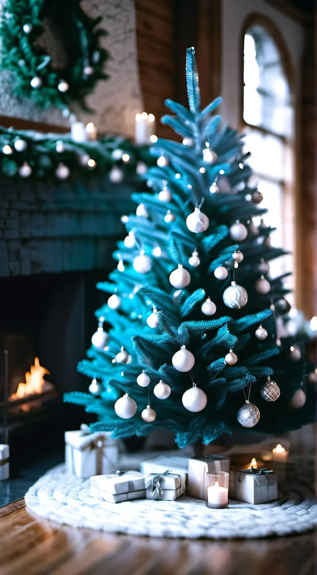 ai character: Christmas dinner background