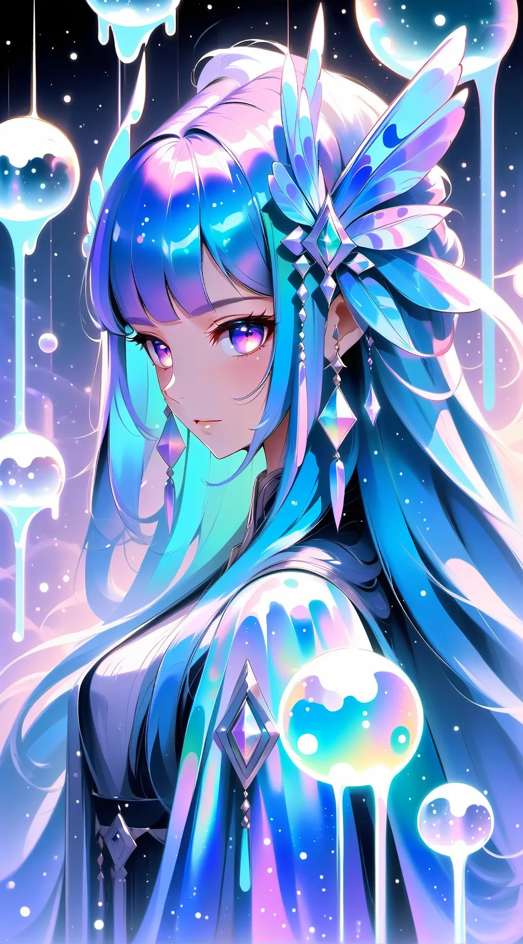 ai character: Crystal  background