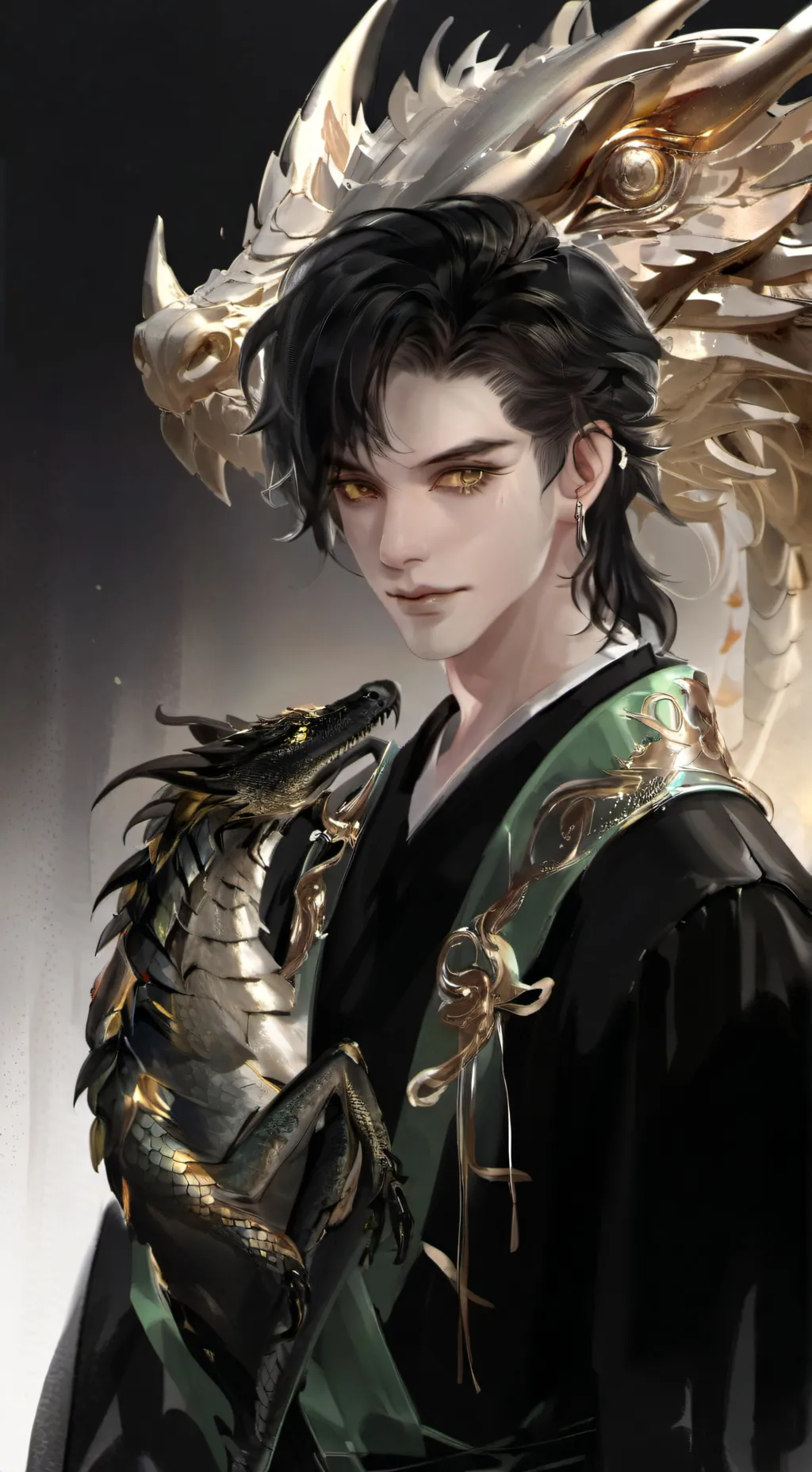 ai character: Leon background