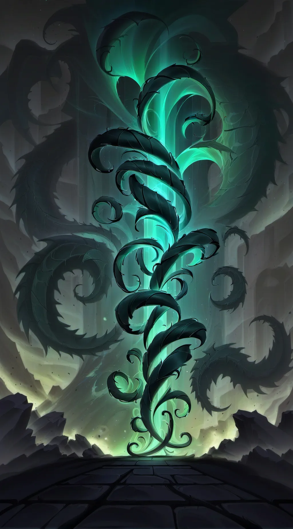 ai character: DW vine infection background