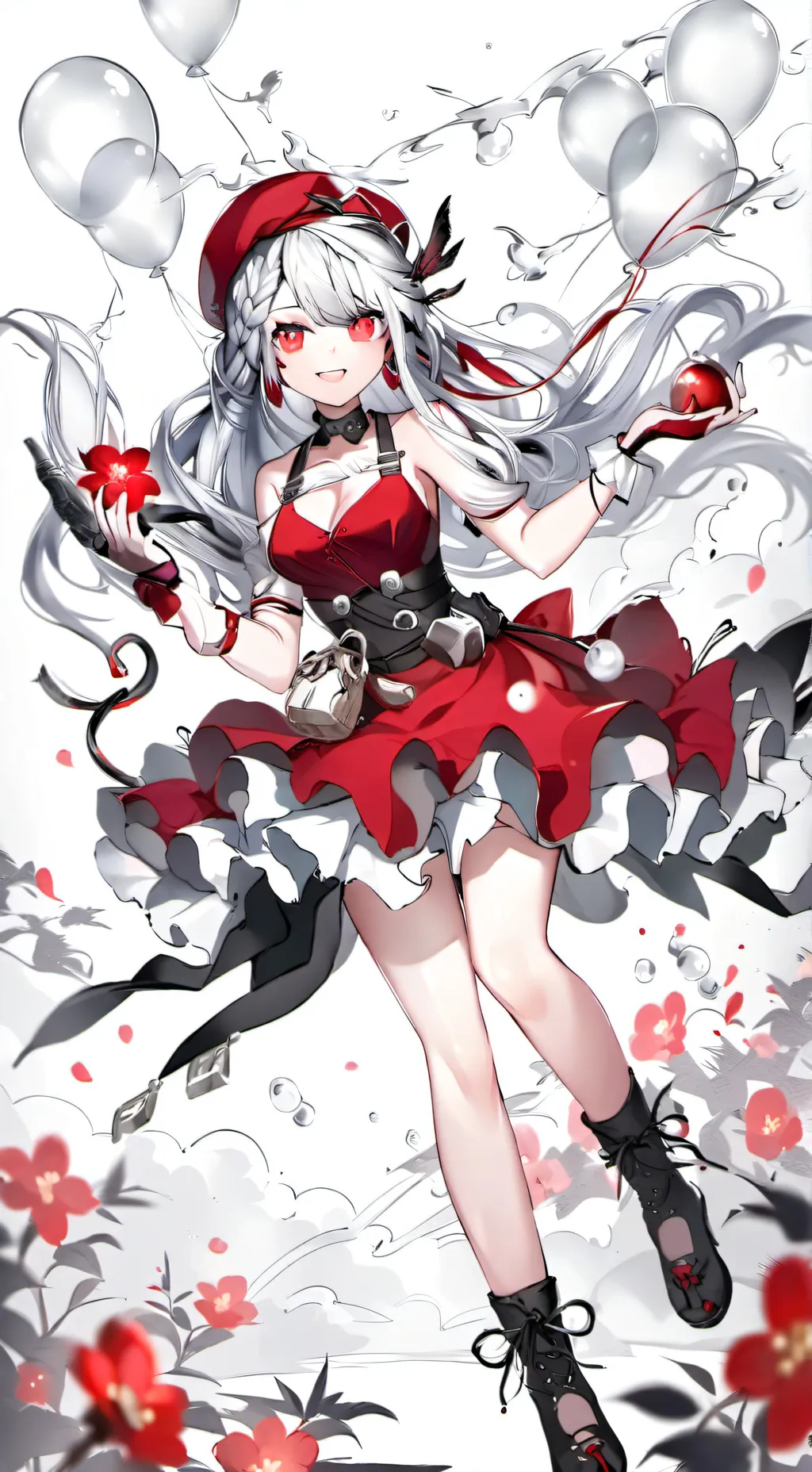 ai character: comfuzed girl background