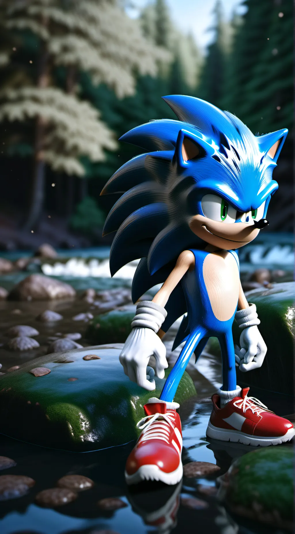 ai character: Sonic  background