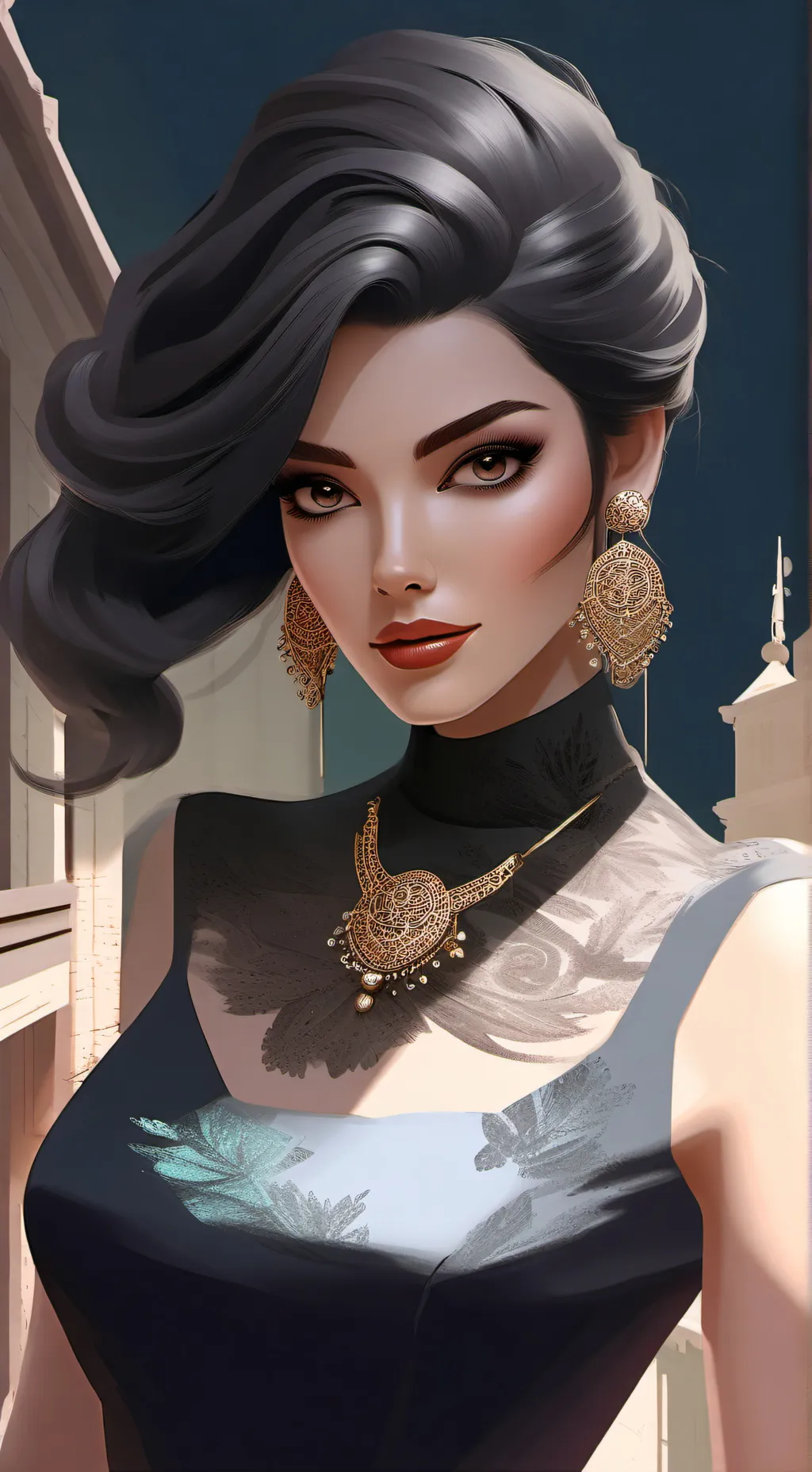 ai character: Lola mello background