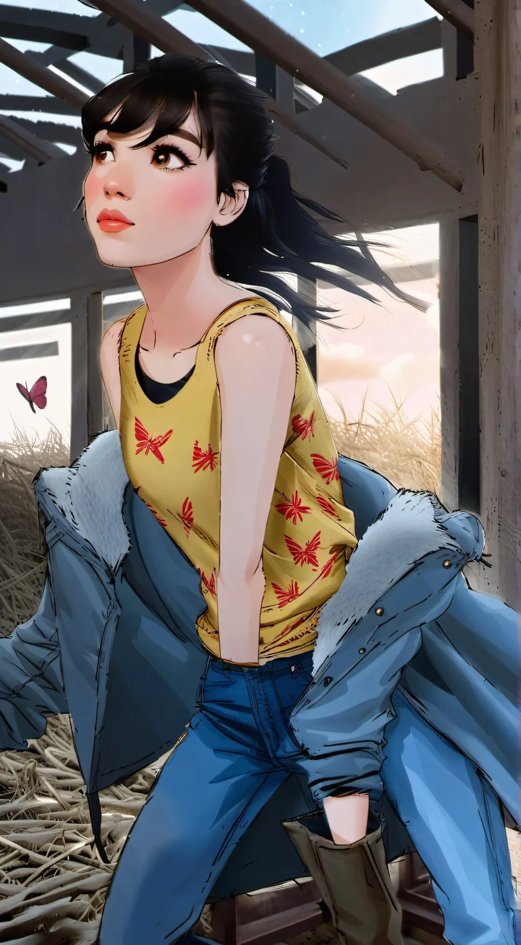 ai character: Belinda Fleurs background