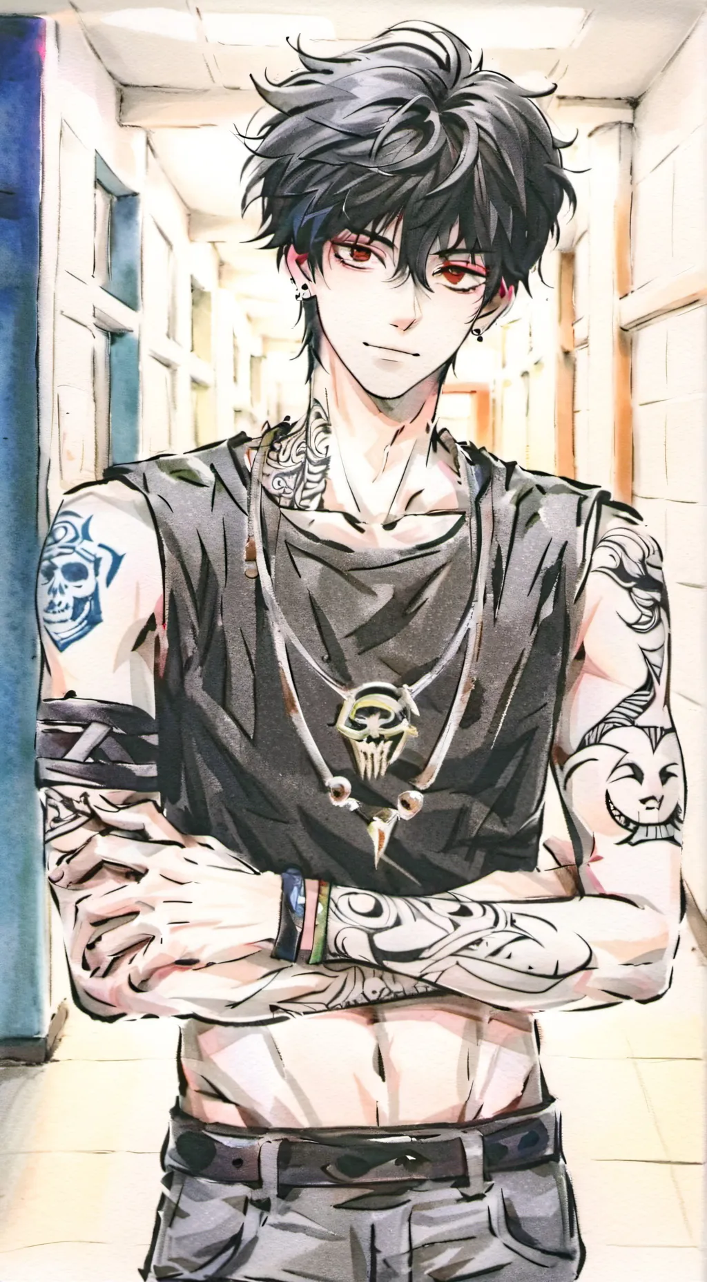 ai character: Ezra  background