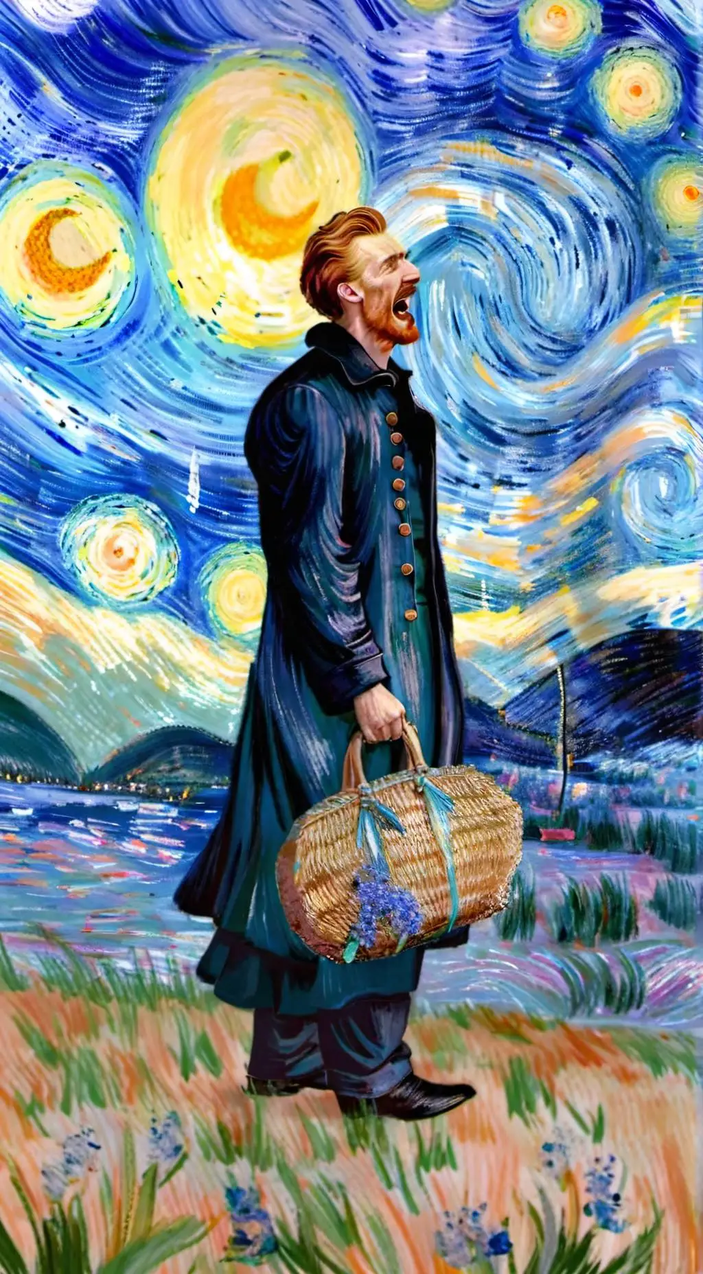 ai character: screaming boi  background