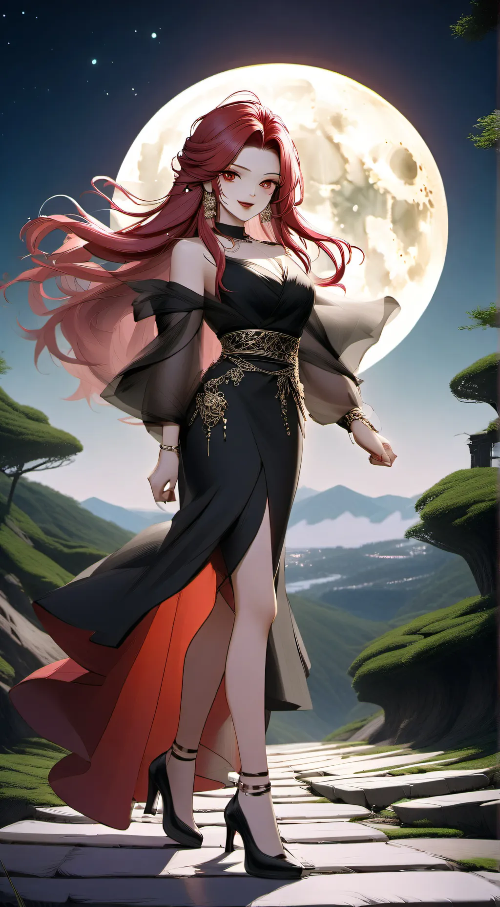 ai character: lora (lust) background