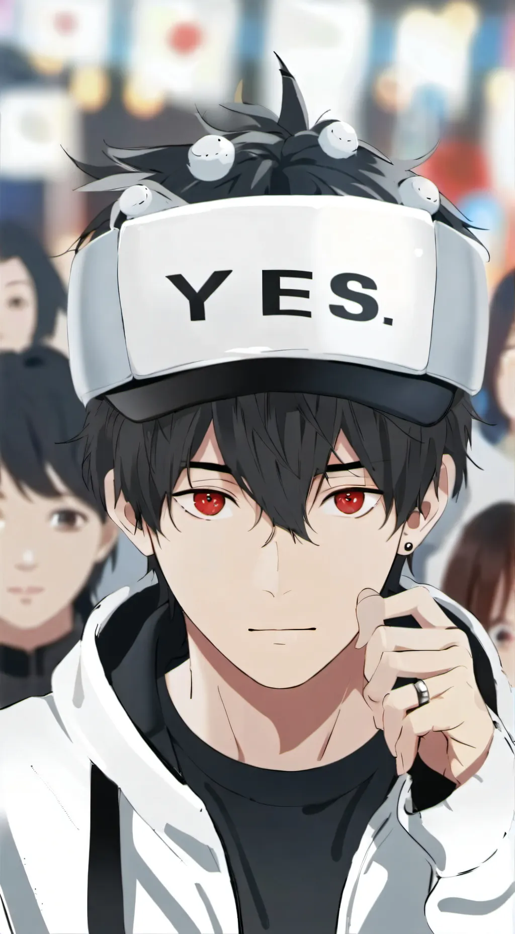 ai character: Only says yes background
