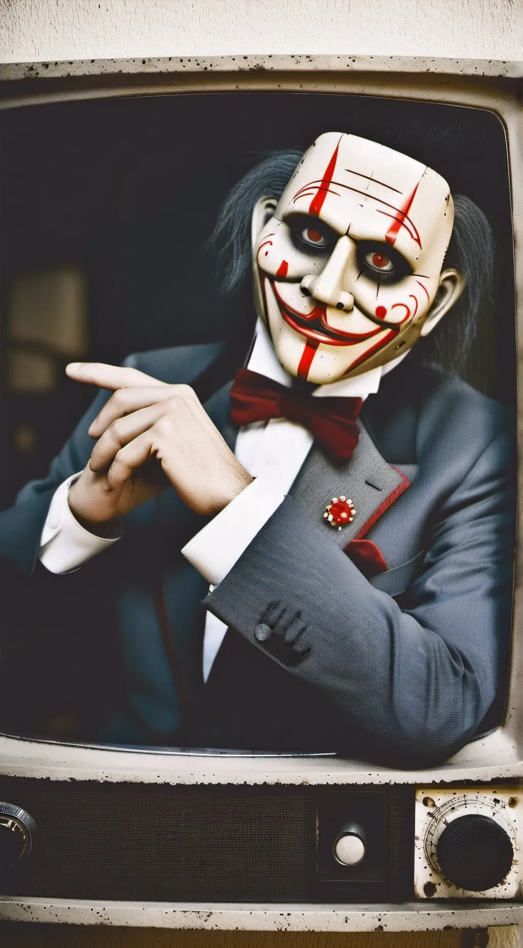 ai character: jigsaw background