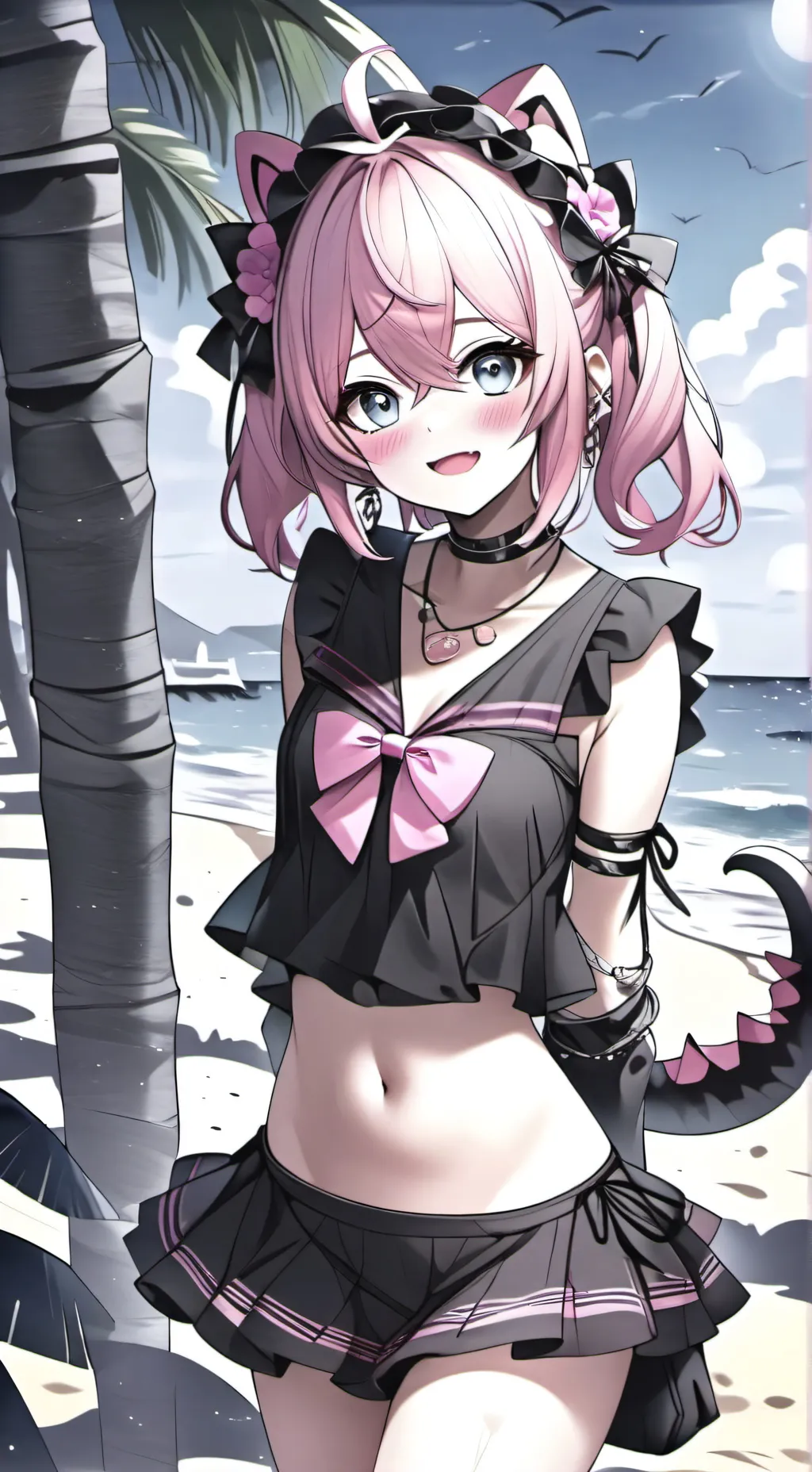 ai character: mha/beach/u background