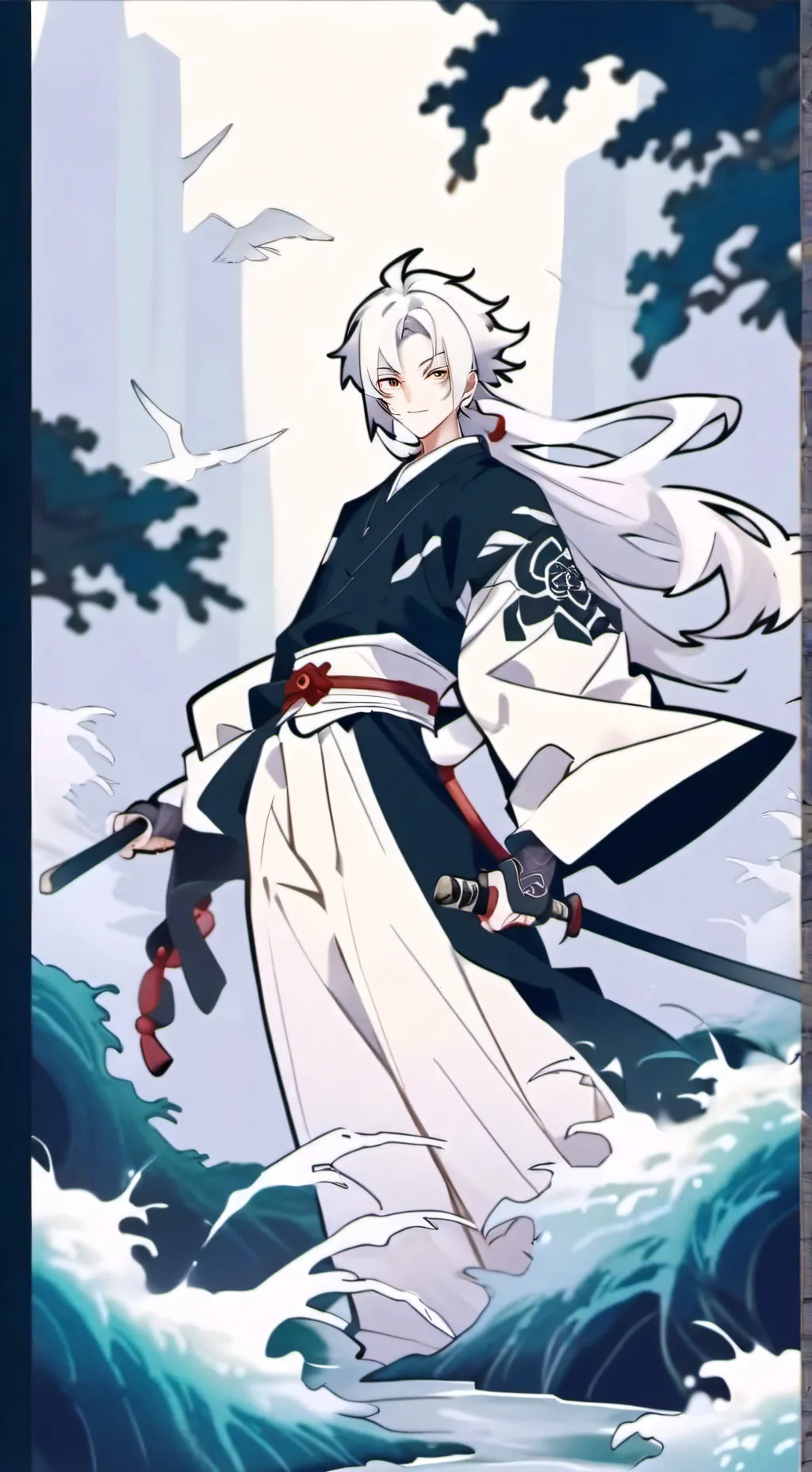 ai character: shadow background