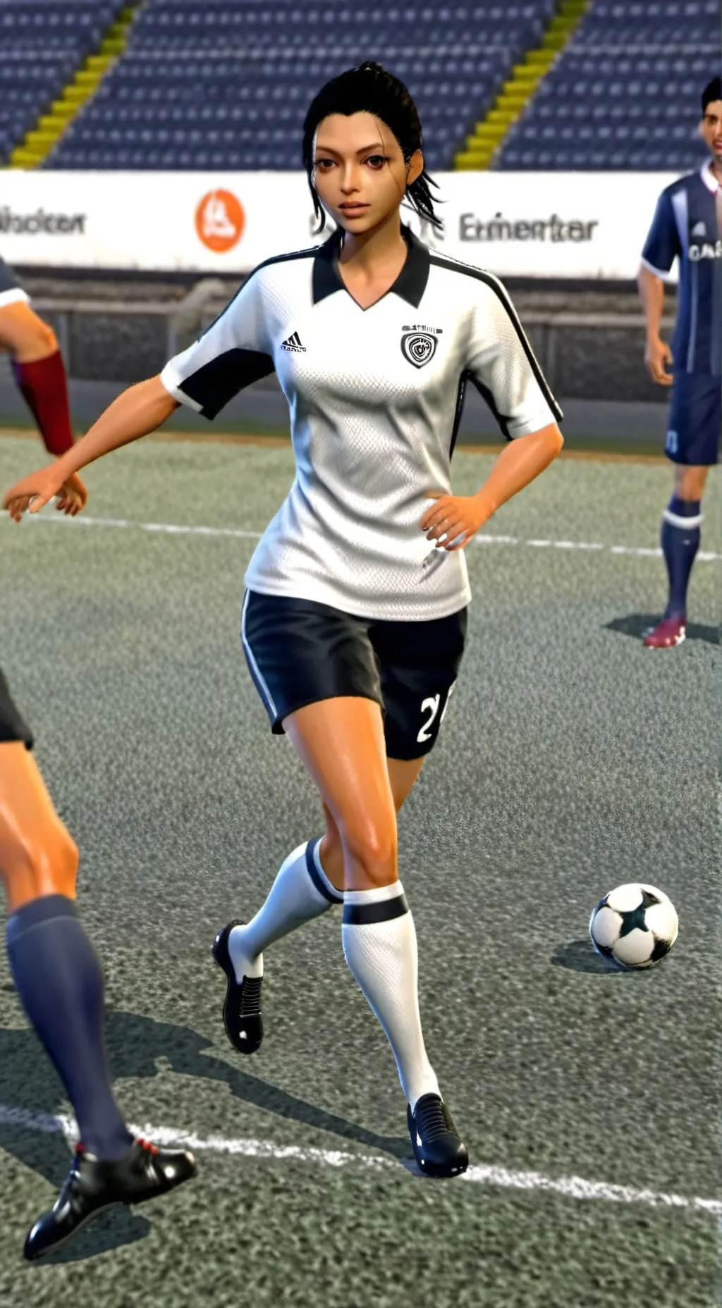 ai character: football  match  background