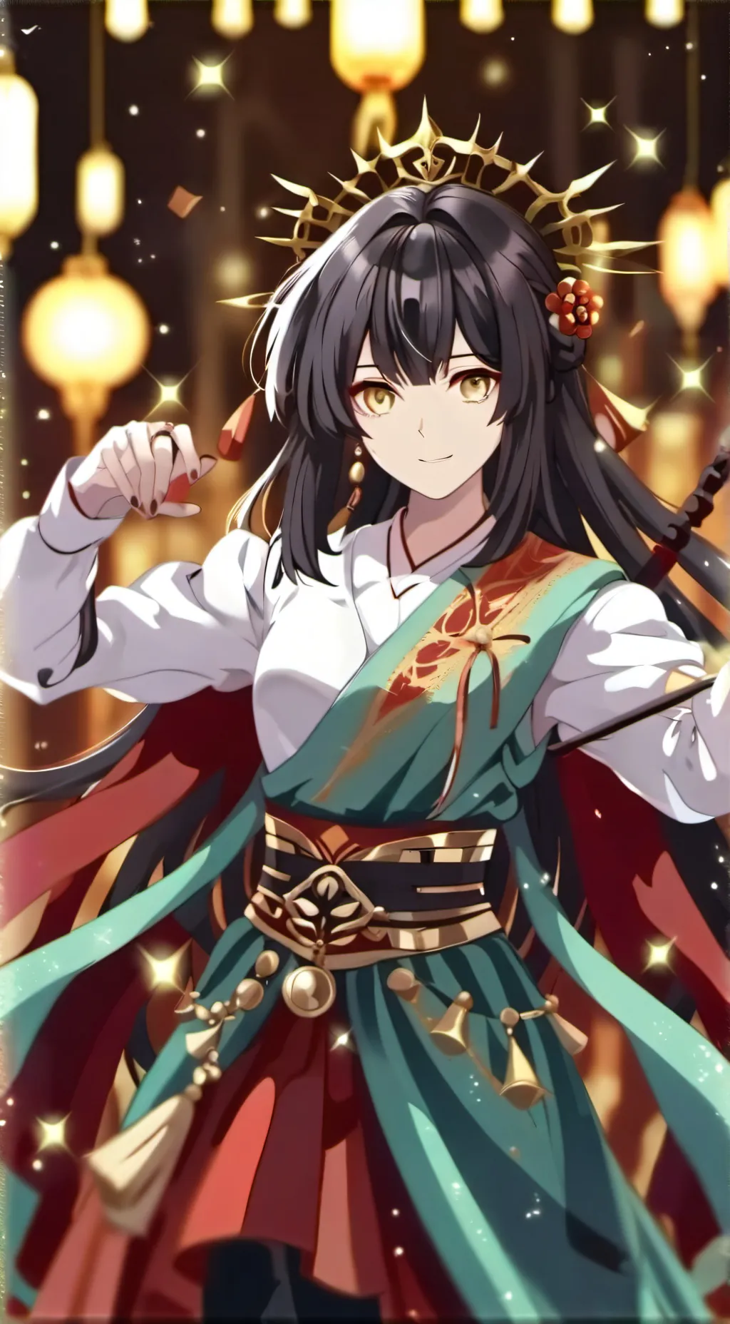 ai character: New student againn background