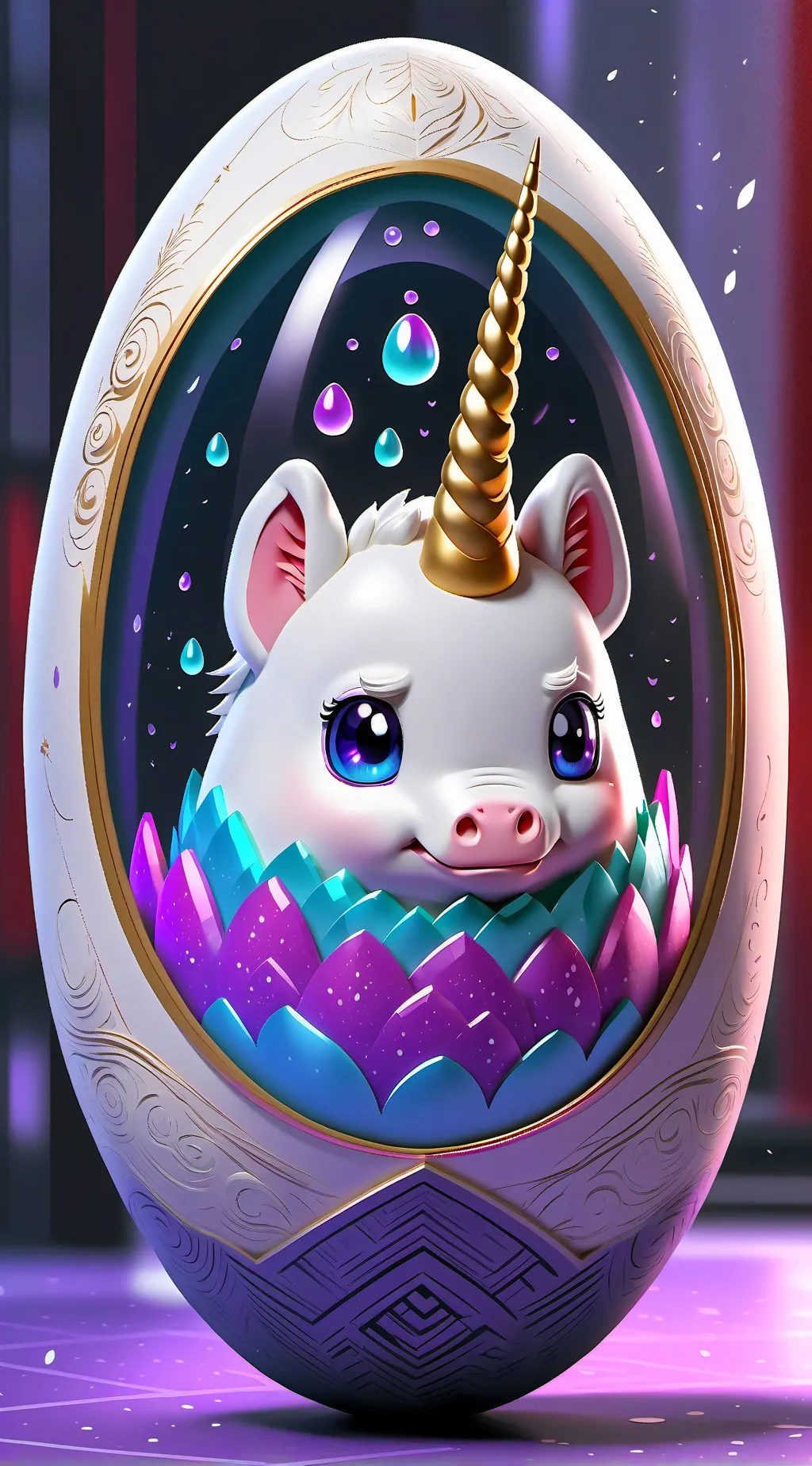 ai character: Luna background