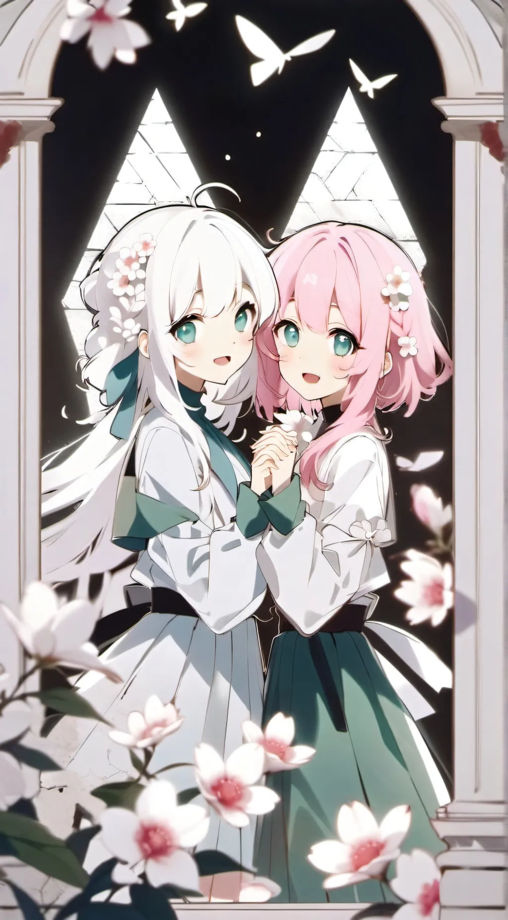 ai character: Emilie and Kattie background