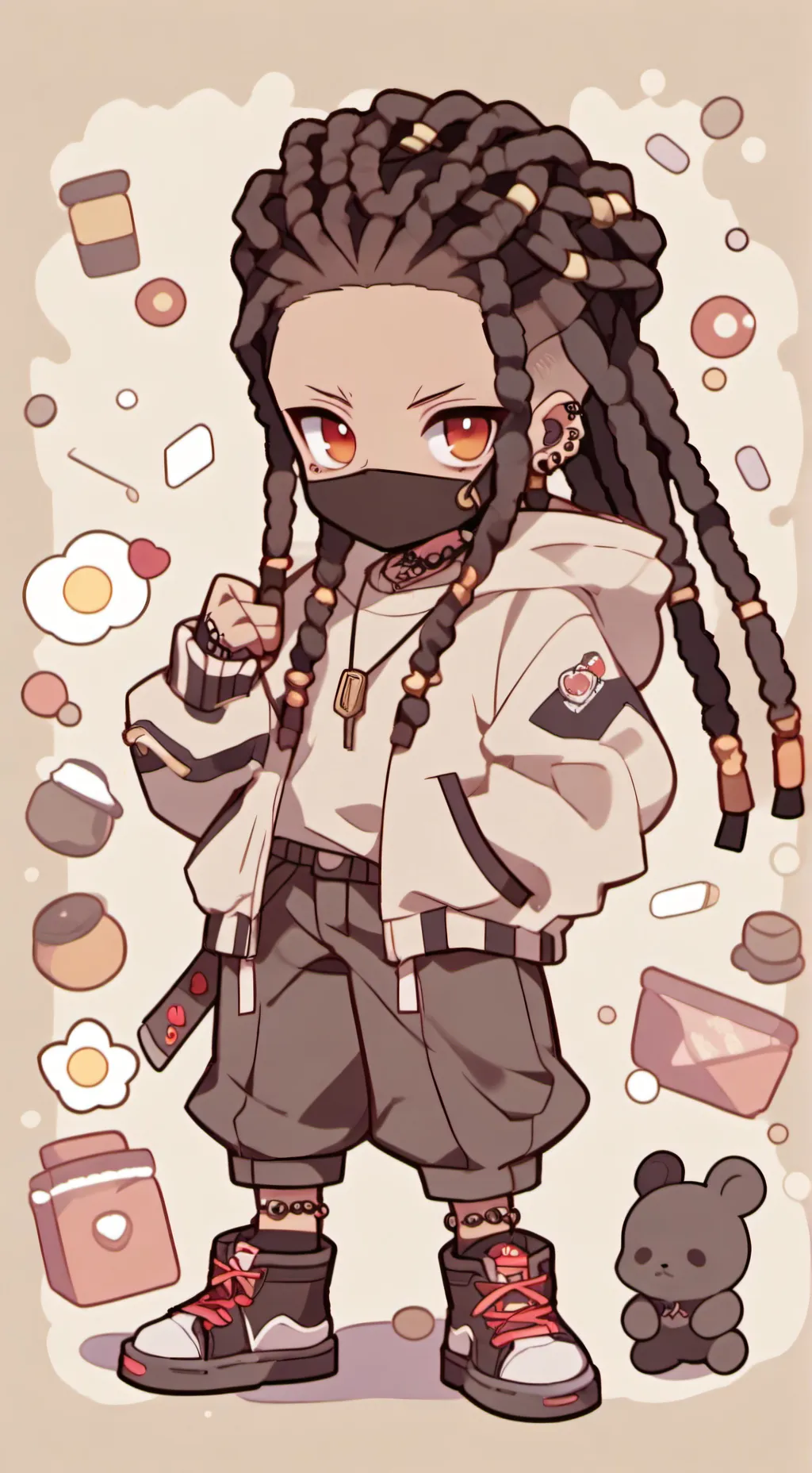 ai character: Zacky  background