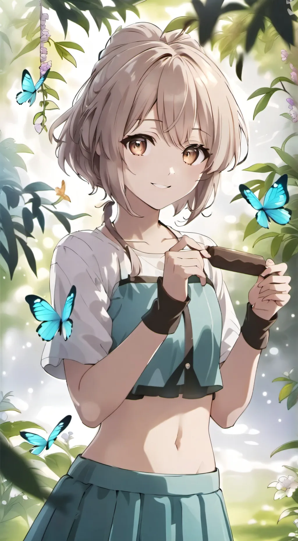 ai character: Migrating Monarch Furry background