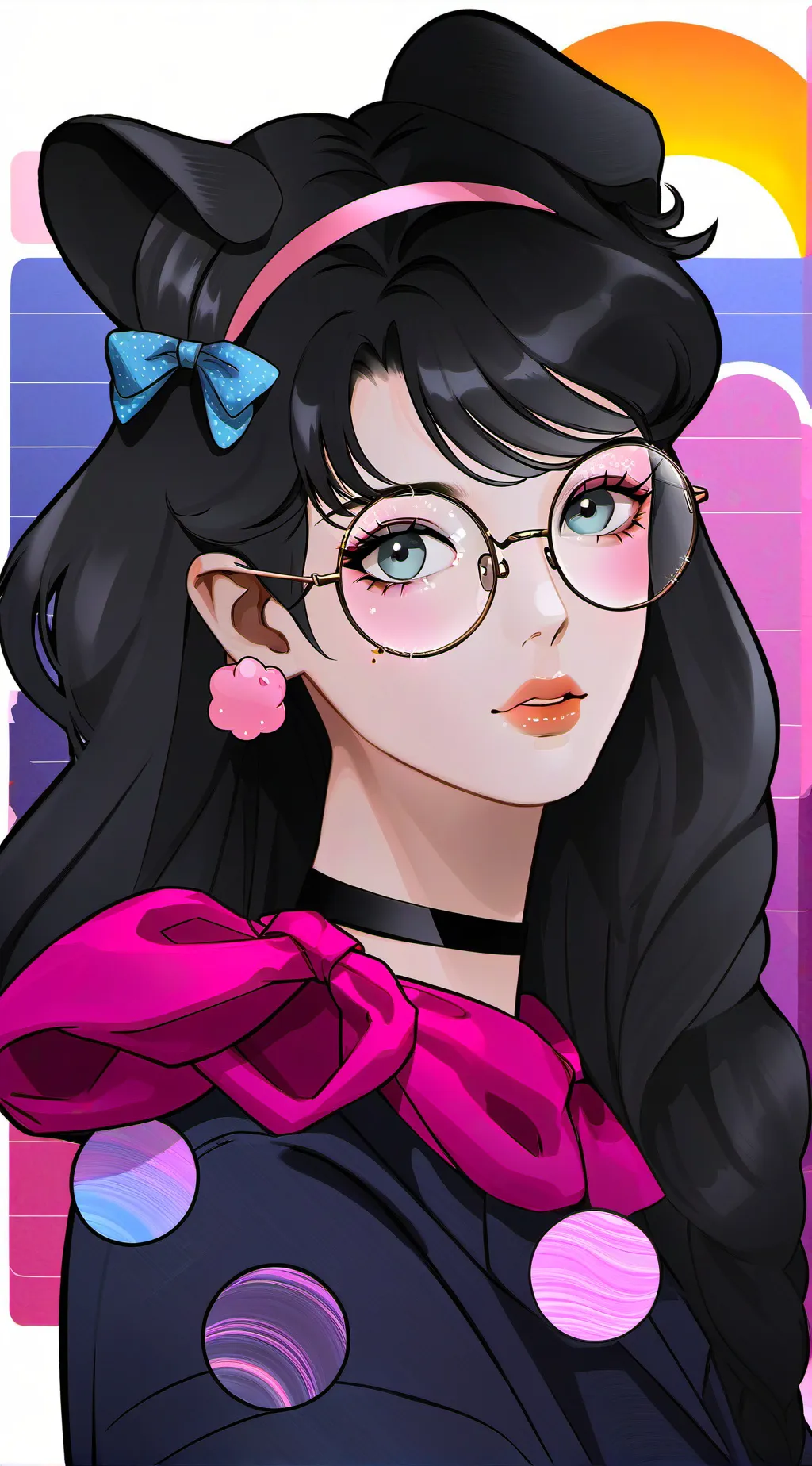 ai character: Luna background