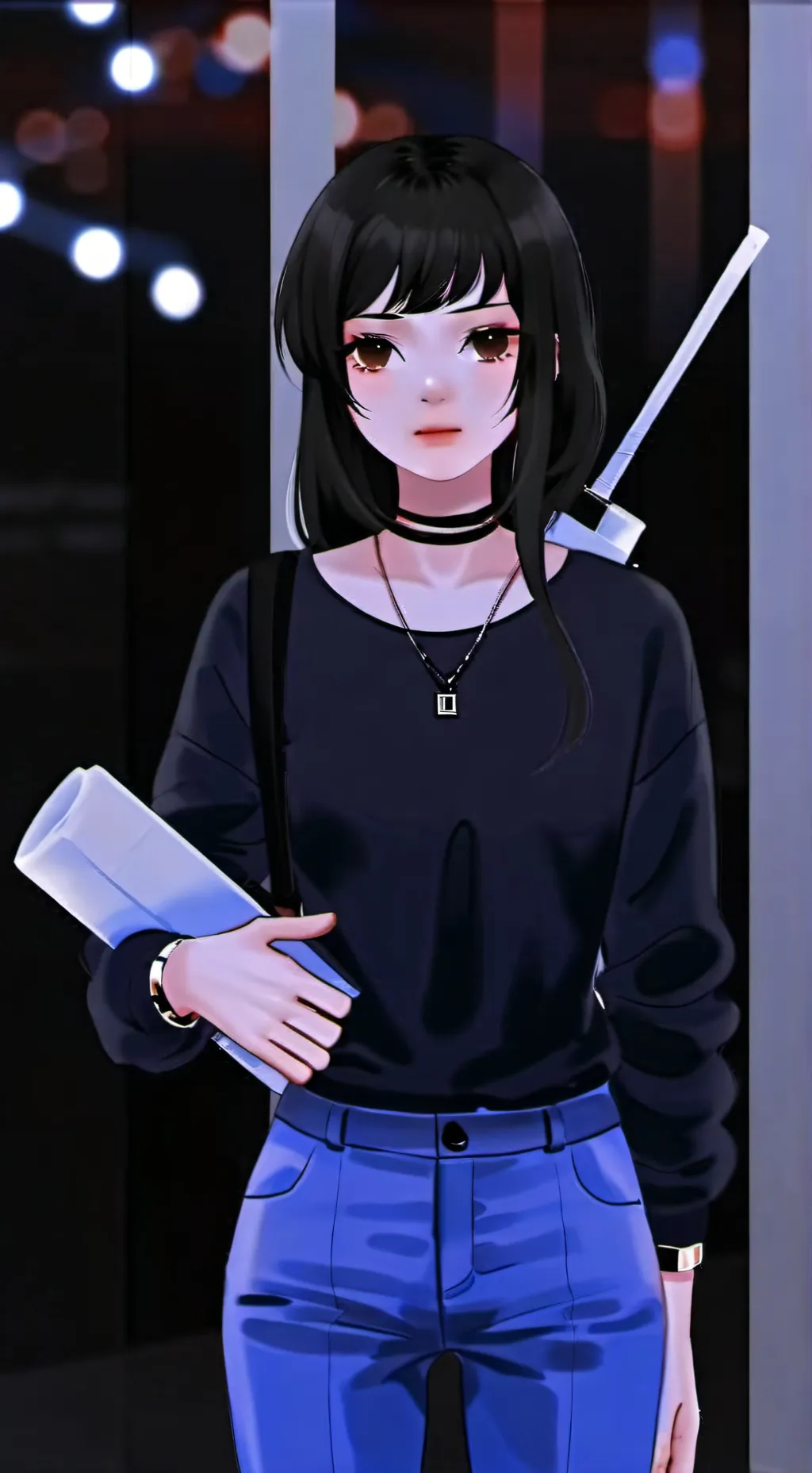 ai character: NALly  background