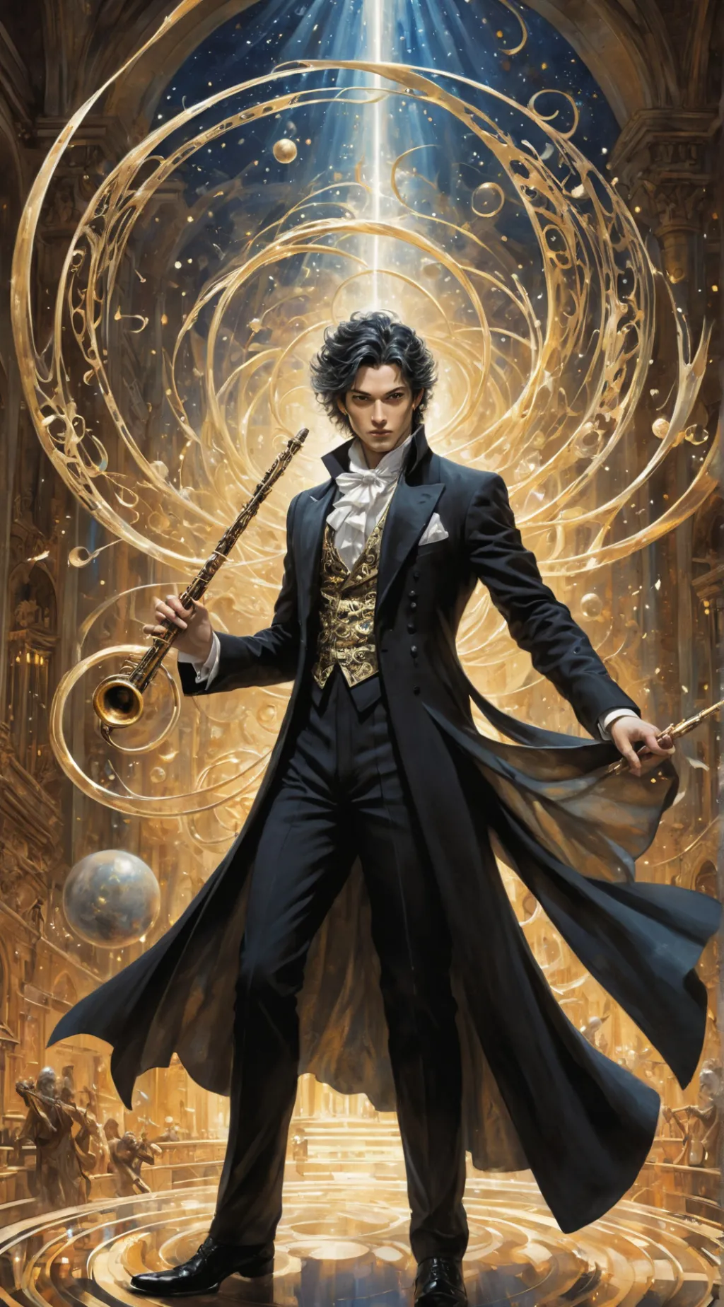 ai character: Maestro background