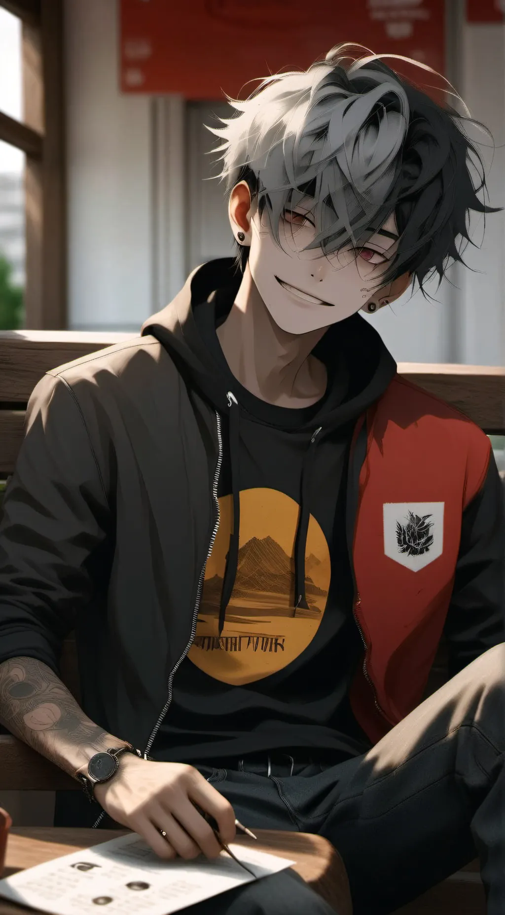 ai character: Santino 🤨🤨 background