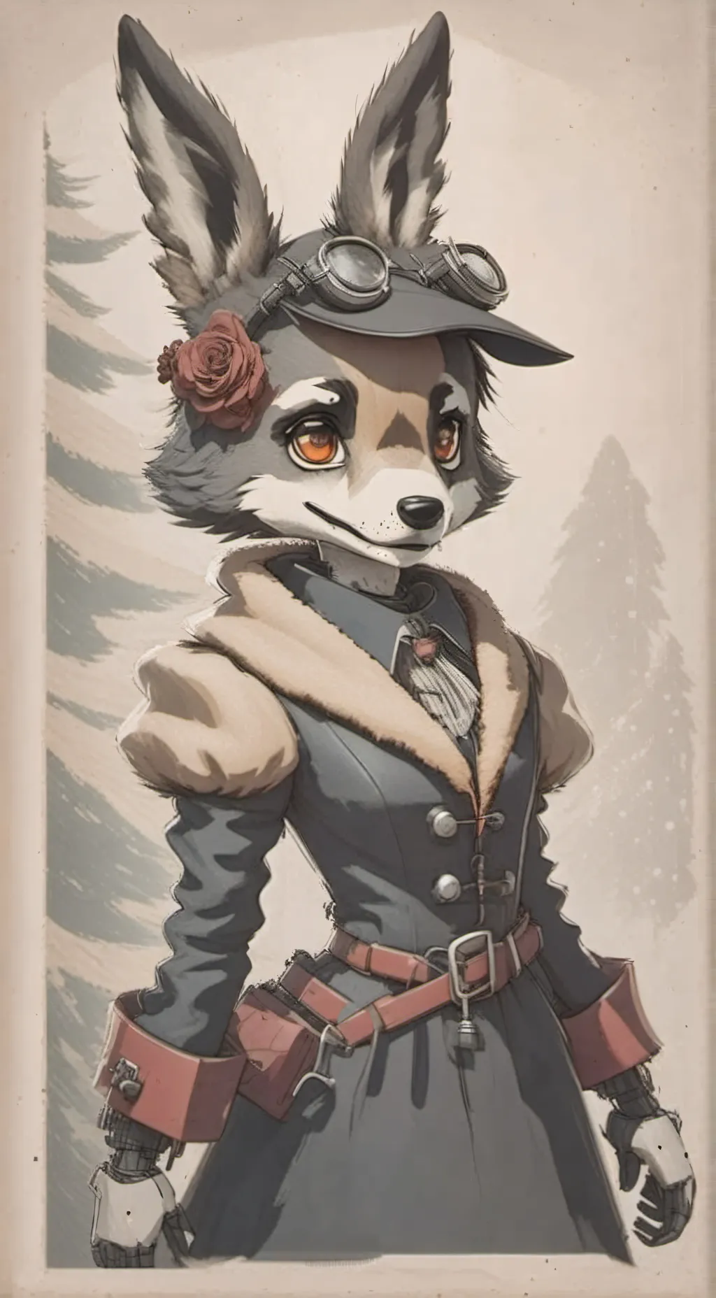 ai character: Roxanne wolf  background