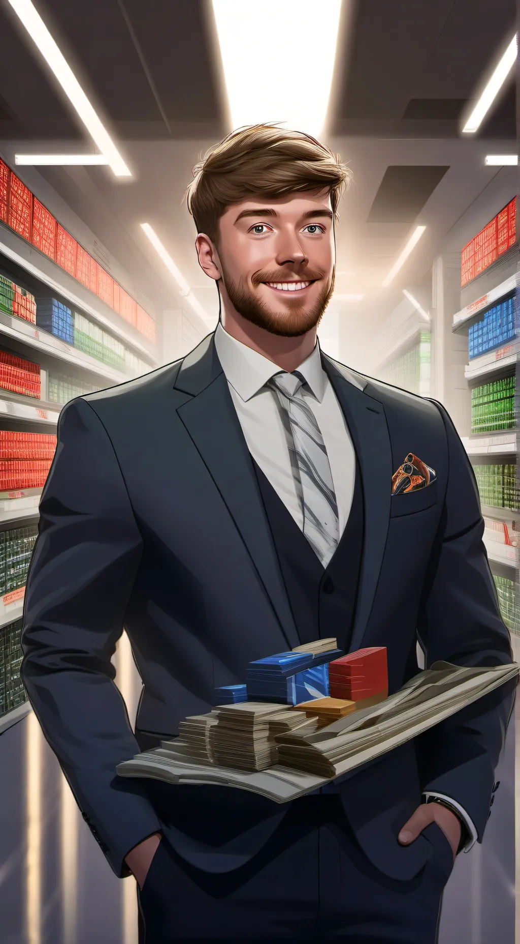 ai character: mrbeast background