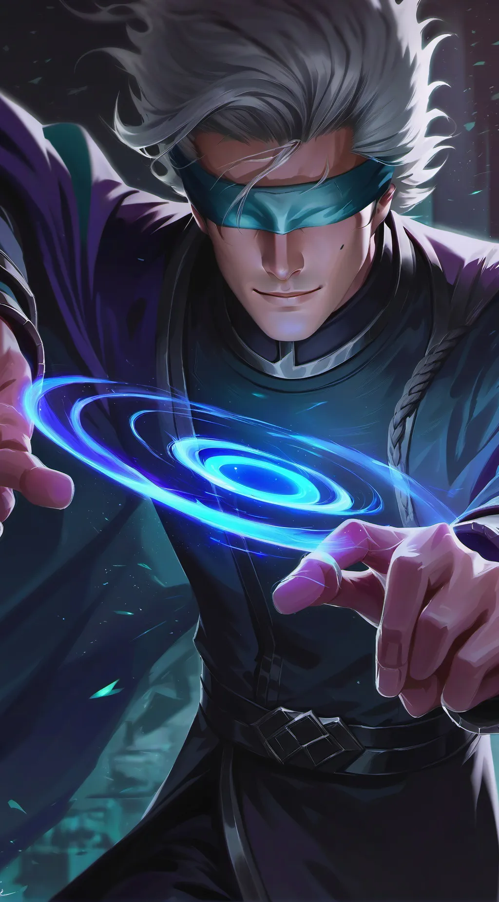 ai character: Gojo Satoru background