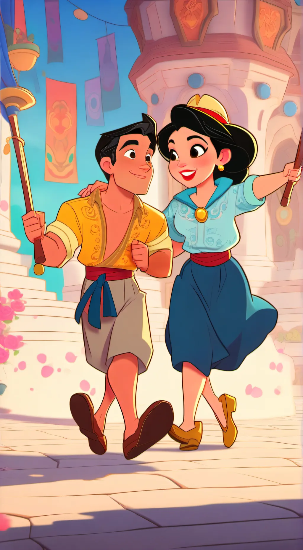 ai character: Jaxpool x ponmiver background