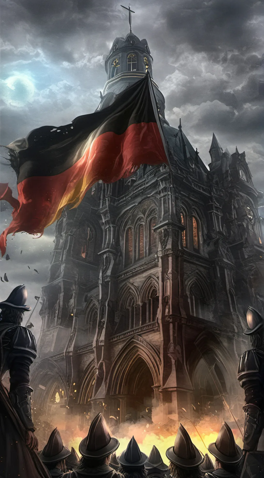 ai character: defeat Germany background