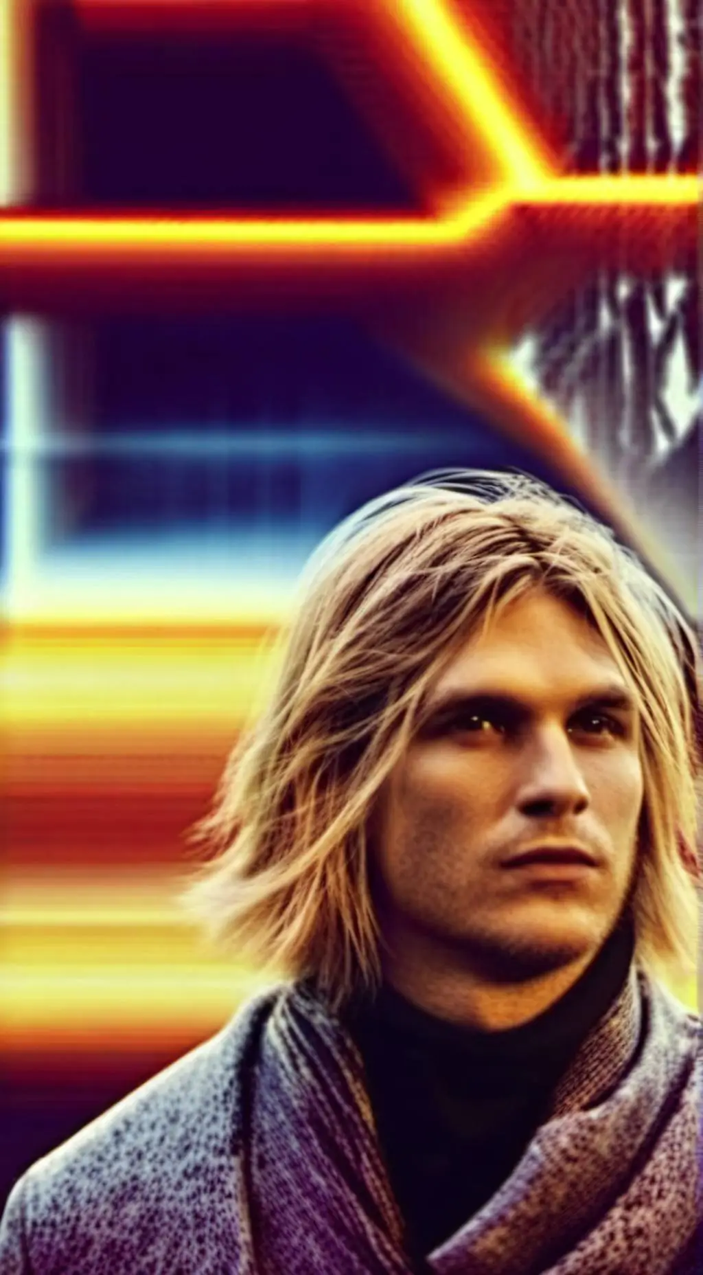 ai character: kurt cobian in kny background