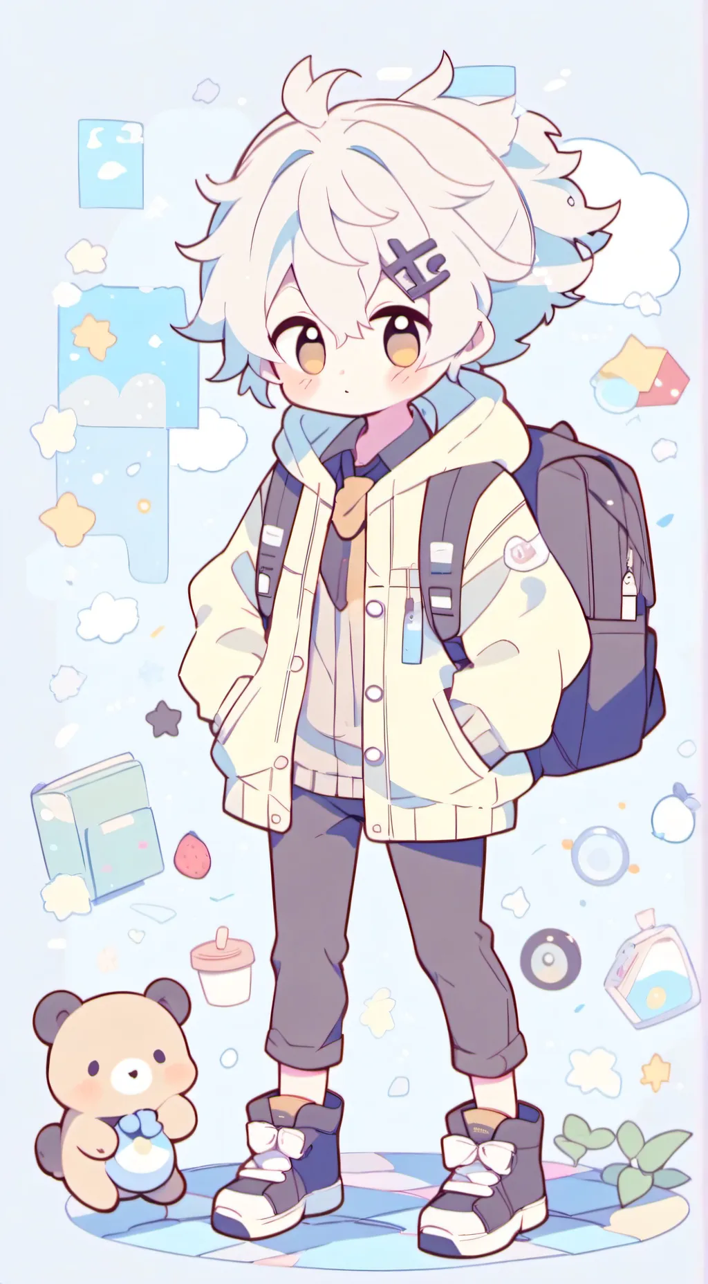 ai character: u r miss circle background