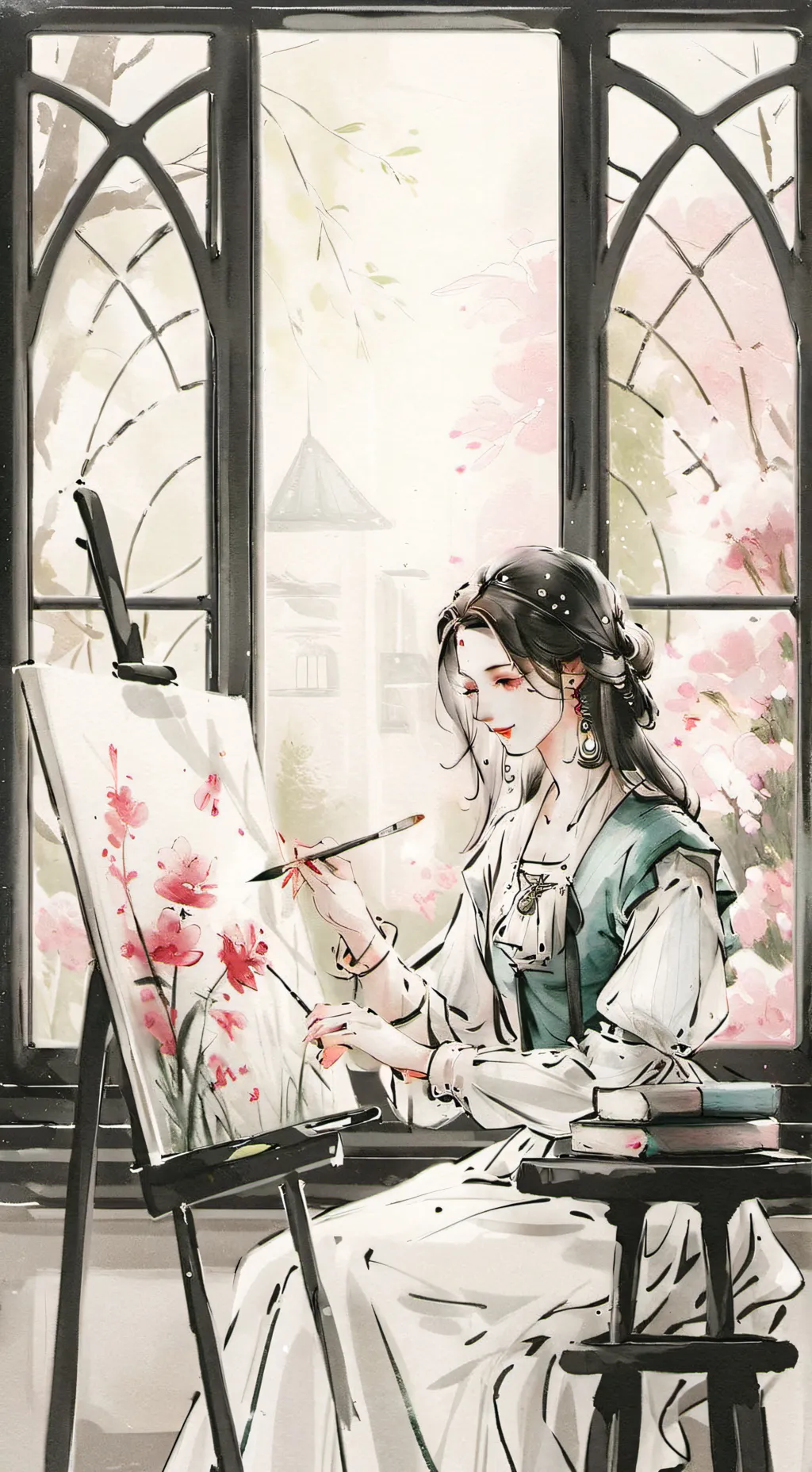 ai character: Aria background