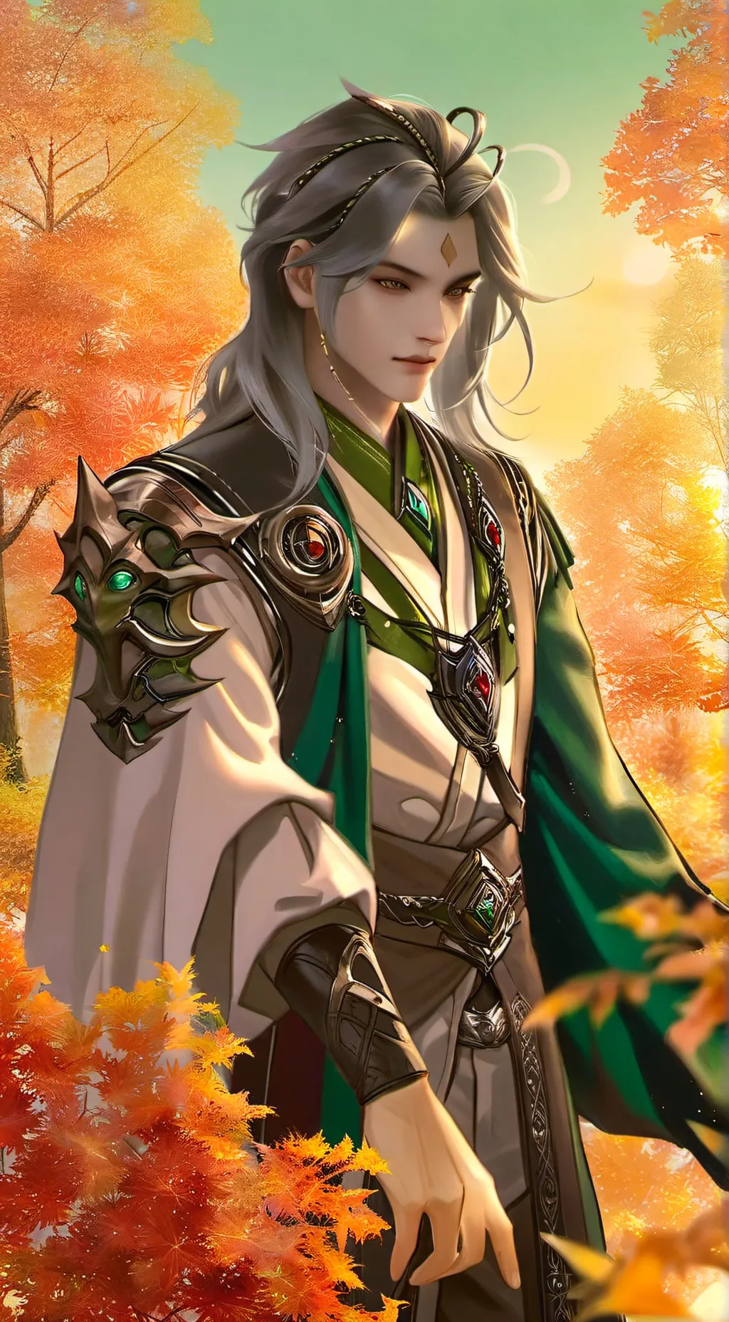 ai character: Fall background