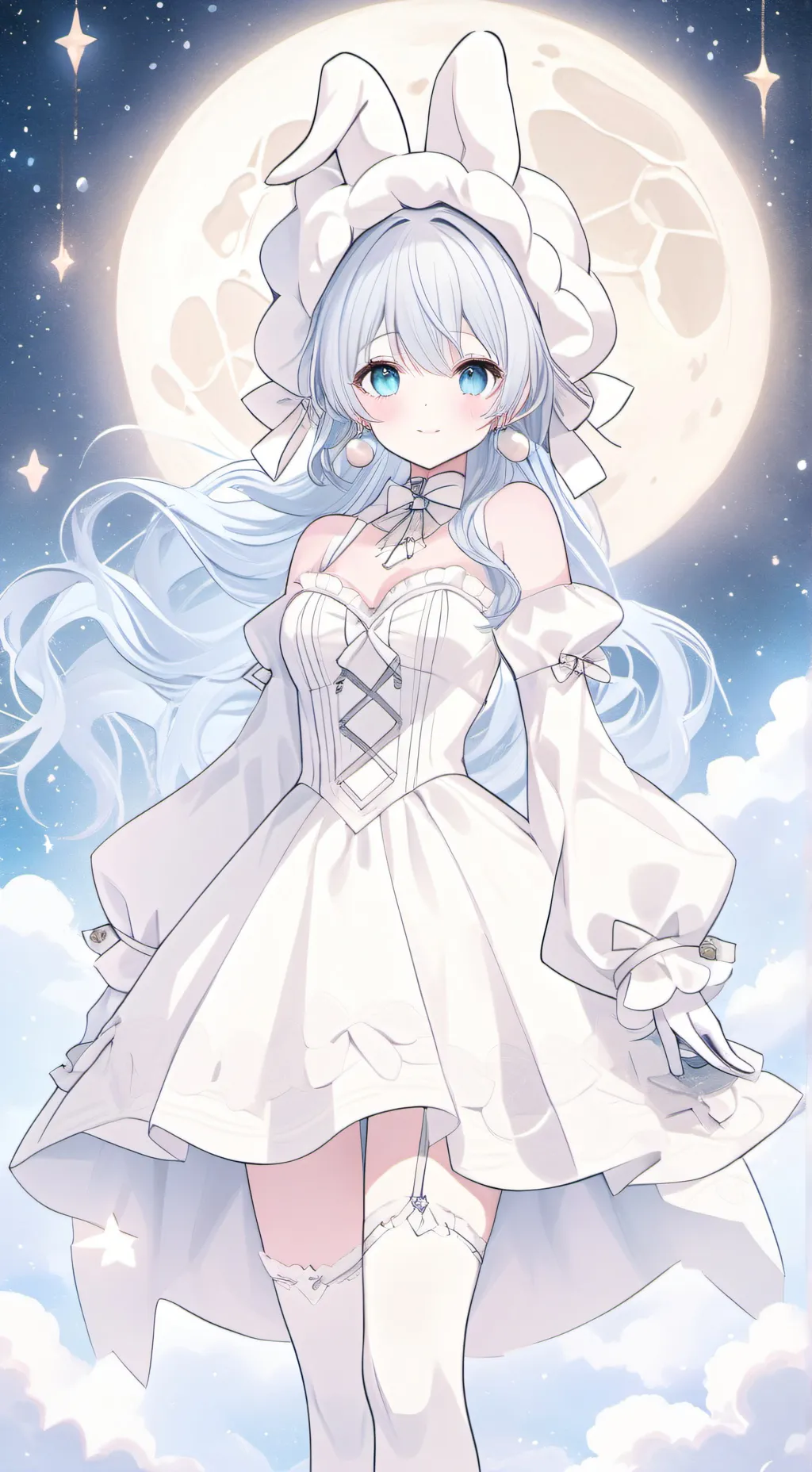 ai character: bunny suiy background