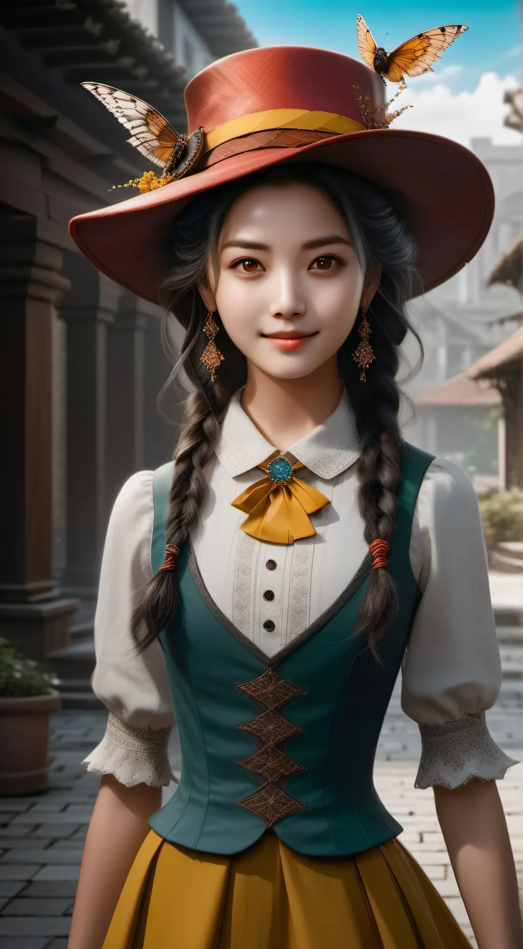 ai character: Aot x Tadc  background