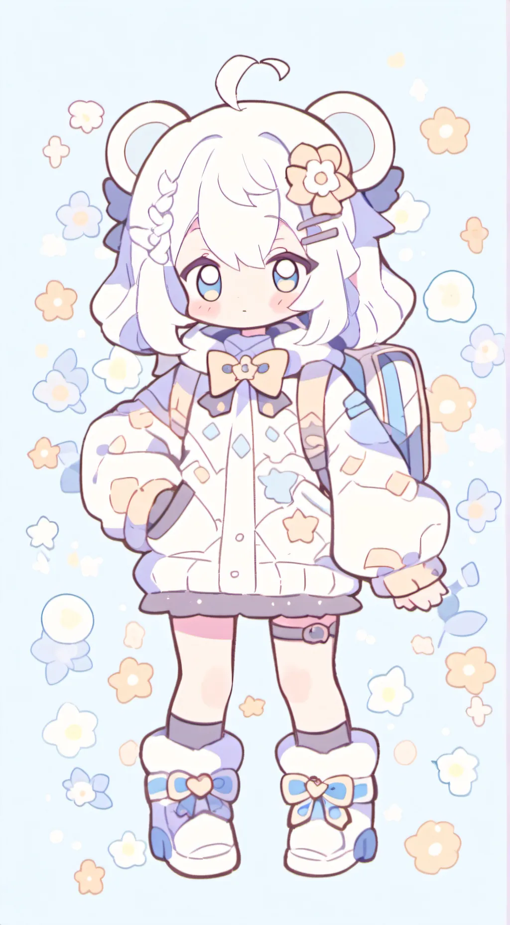 ai character: TodoBakudeku  background