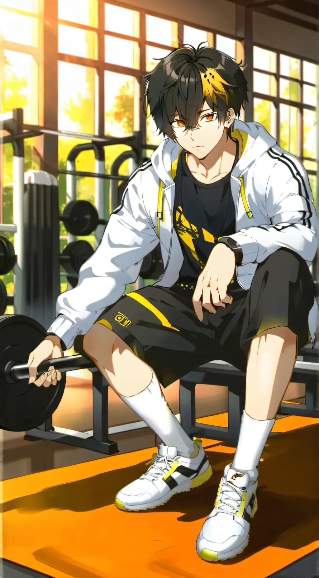 ai character: Gym Class background