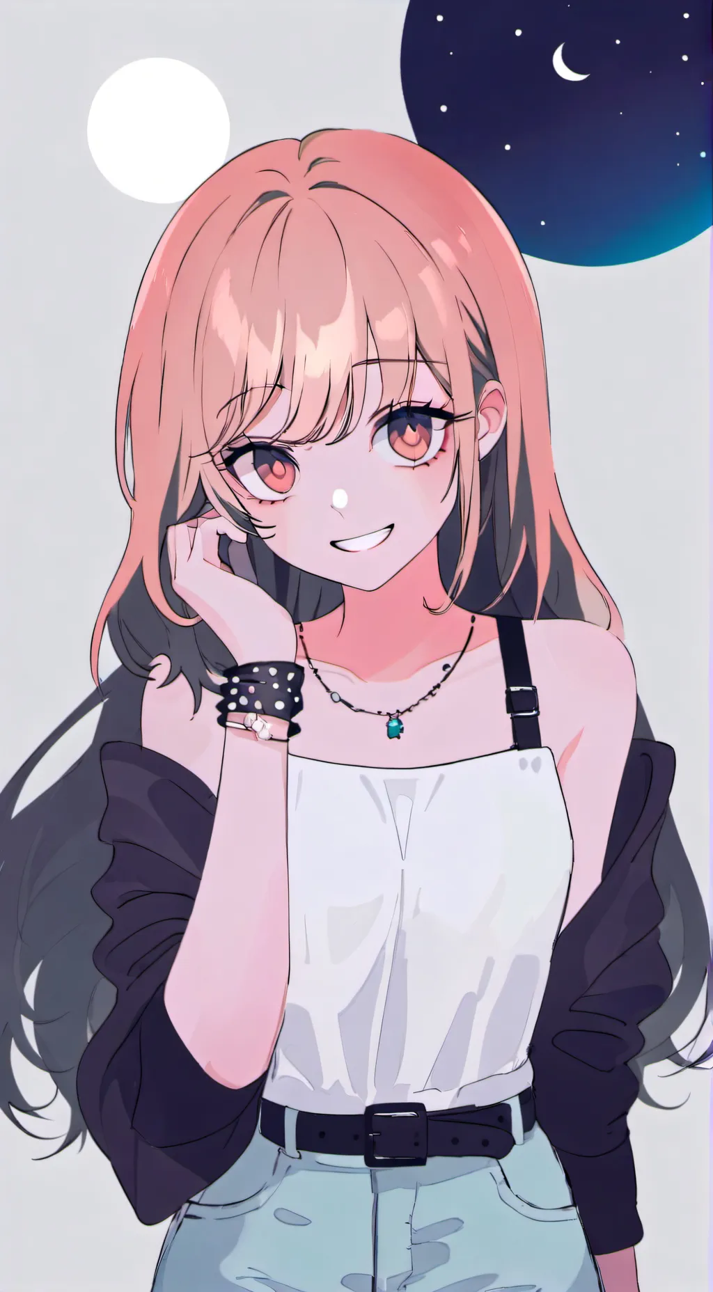 ai character: Luna background