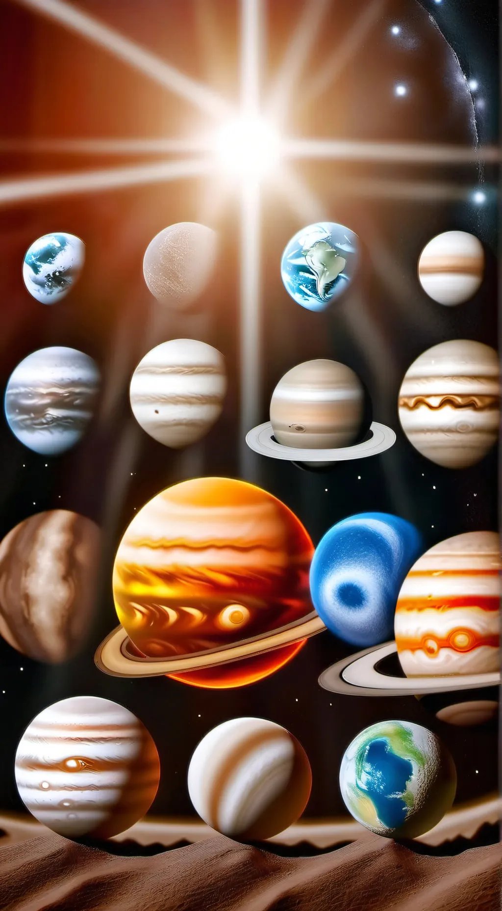 ai character: solarballs background