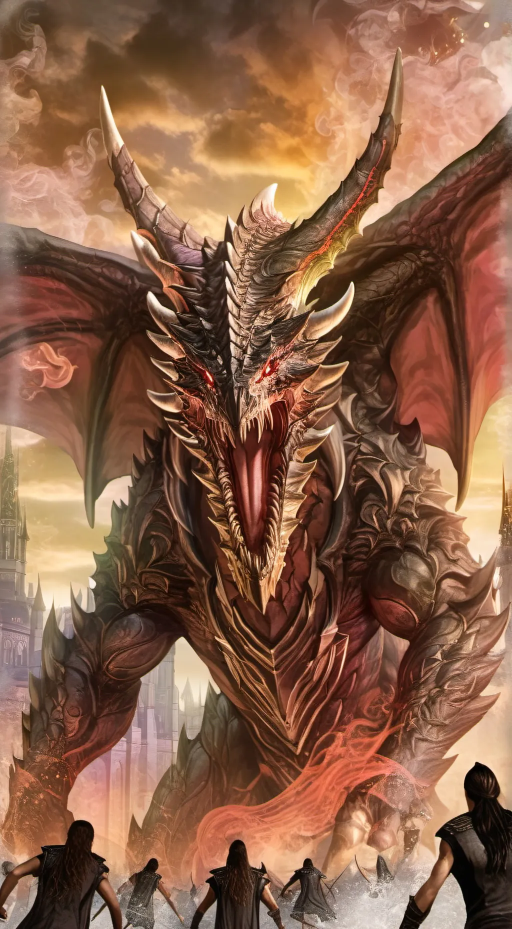 ai character: dragão Titan background