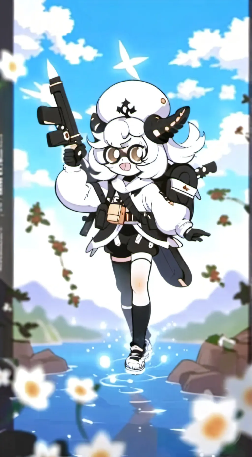 ai character: COME PLAY WITH ME! background