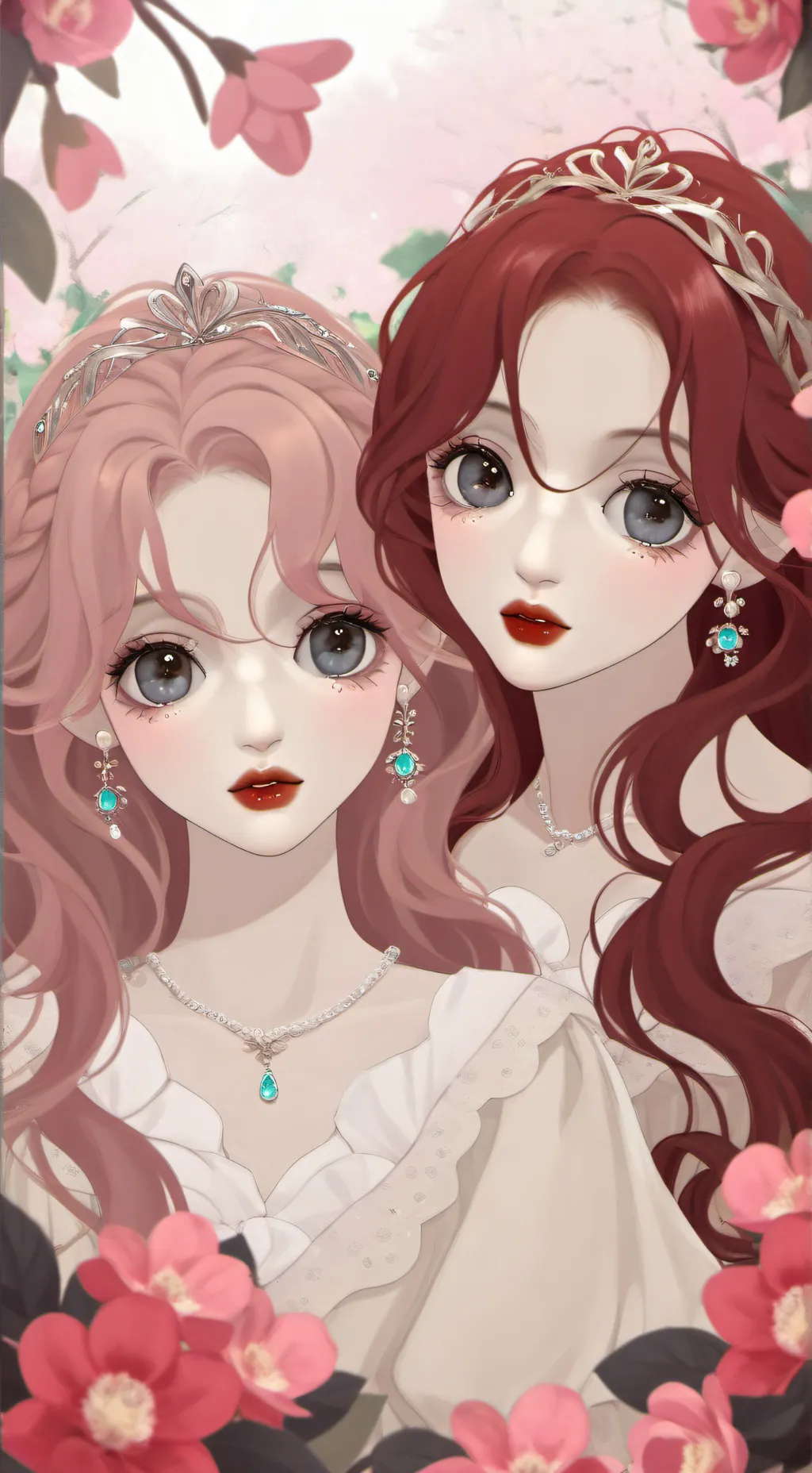 ai character: Rosa y Clavel background