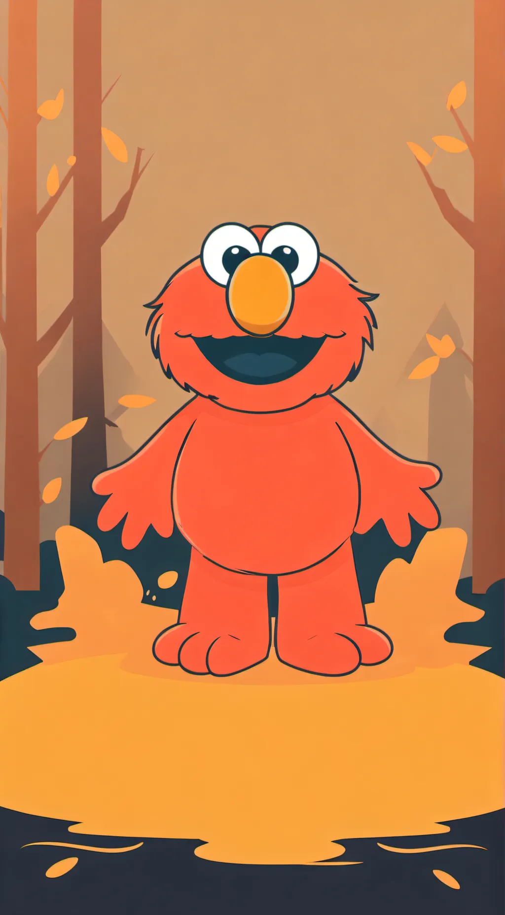 ai character: Elmo background